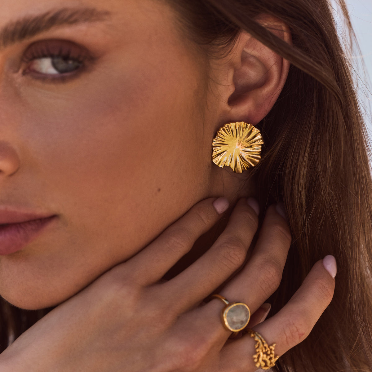 Statement Flower Earrings