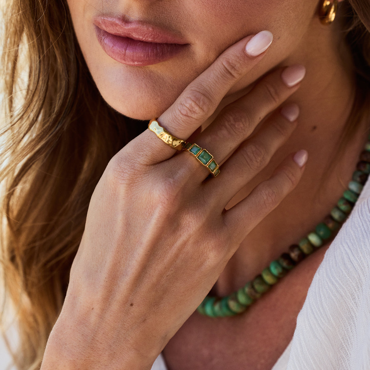 Dylan Fern Green Topaz Ring