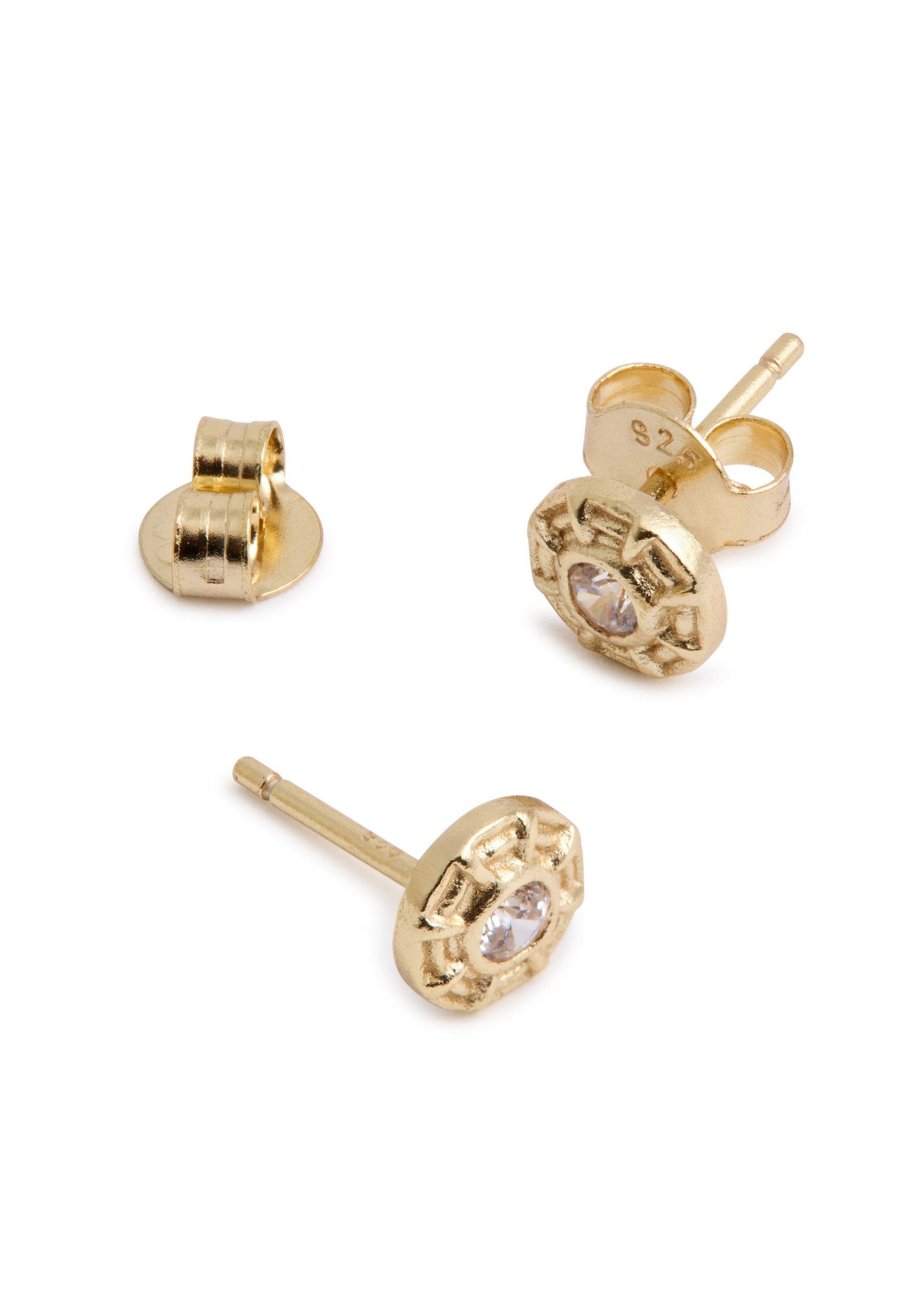 Apollo 18kt gold-plated stud earrings