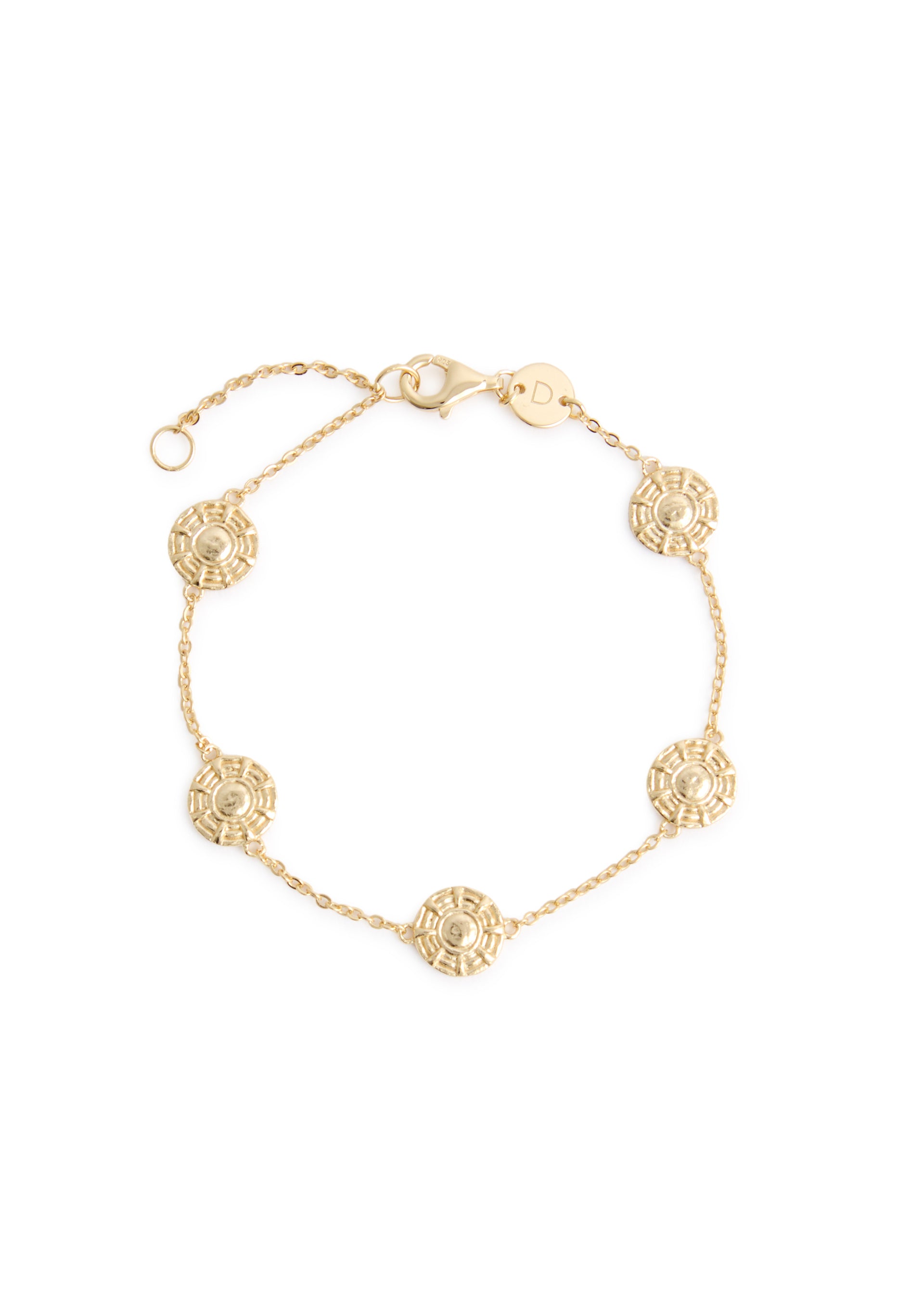 Apollo Amulet 18kt gold-plated bracelet