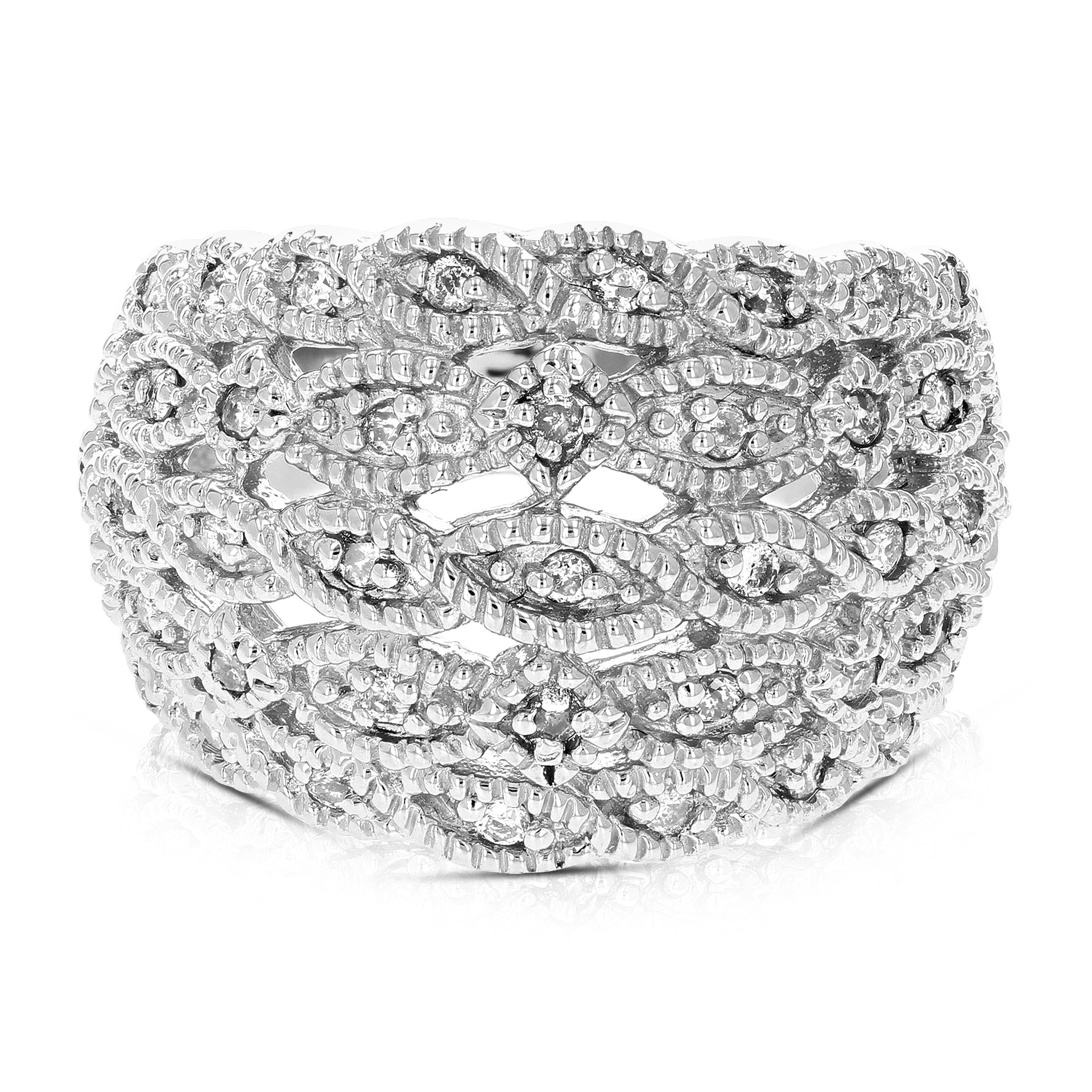 Sterling Silver Diamond Ring (1/2 CT)