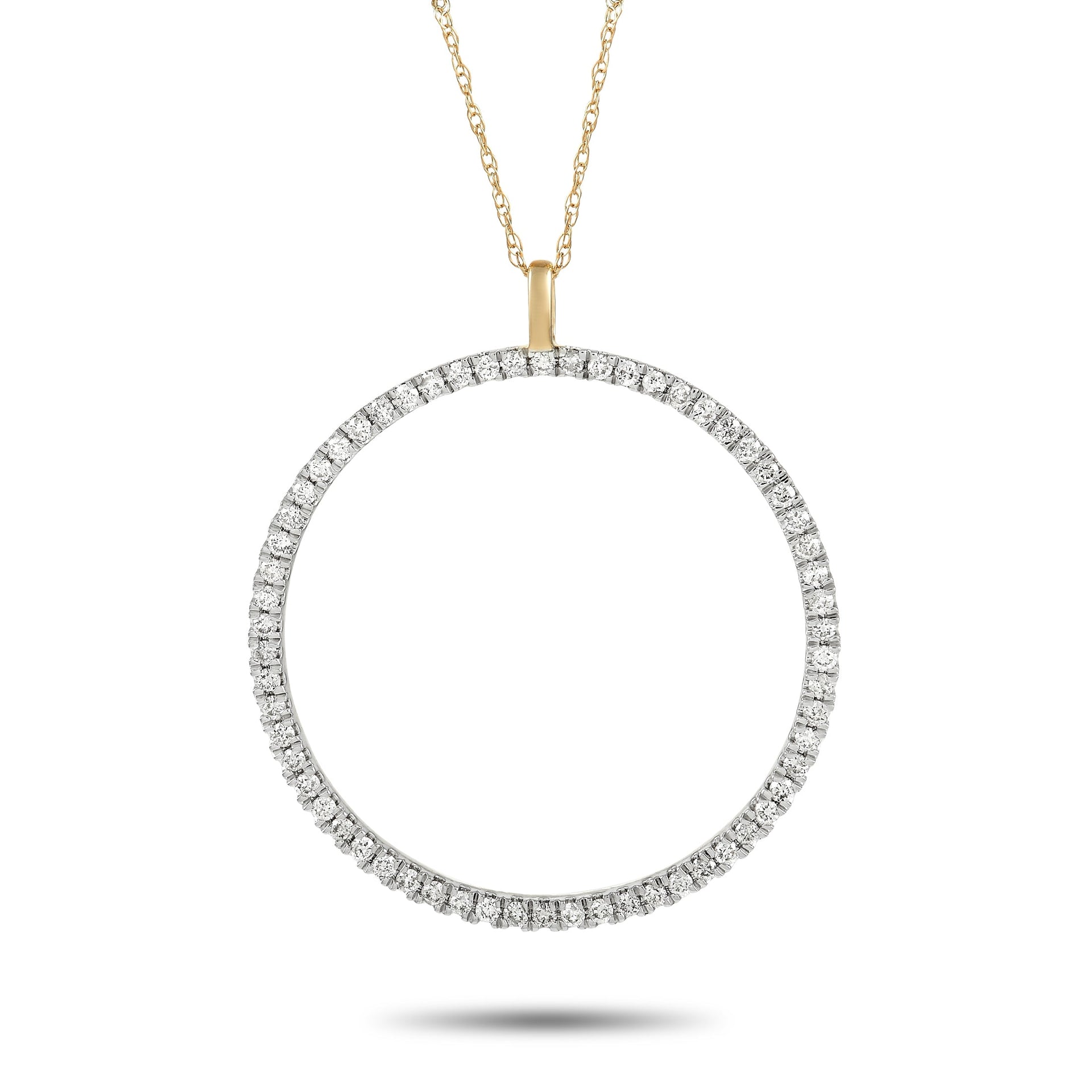 14K Yellow Gold 0.50 ct Diamond Necklace