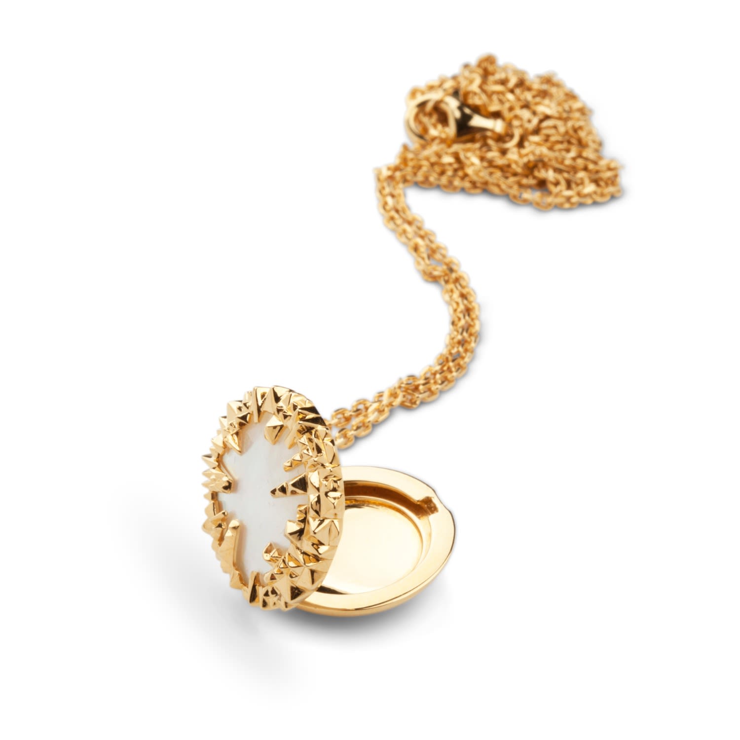 Ivory Pearl Gold Locket