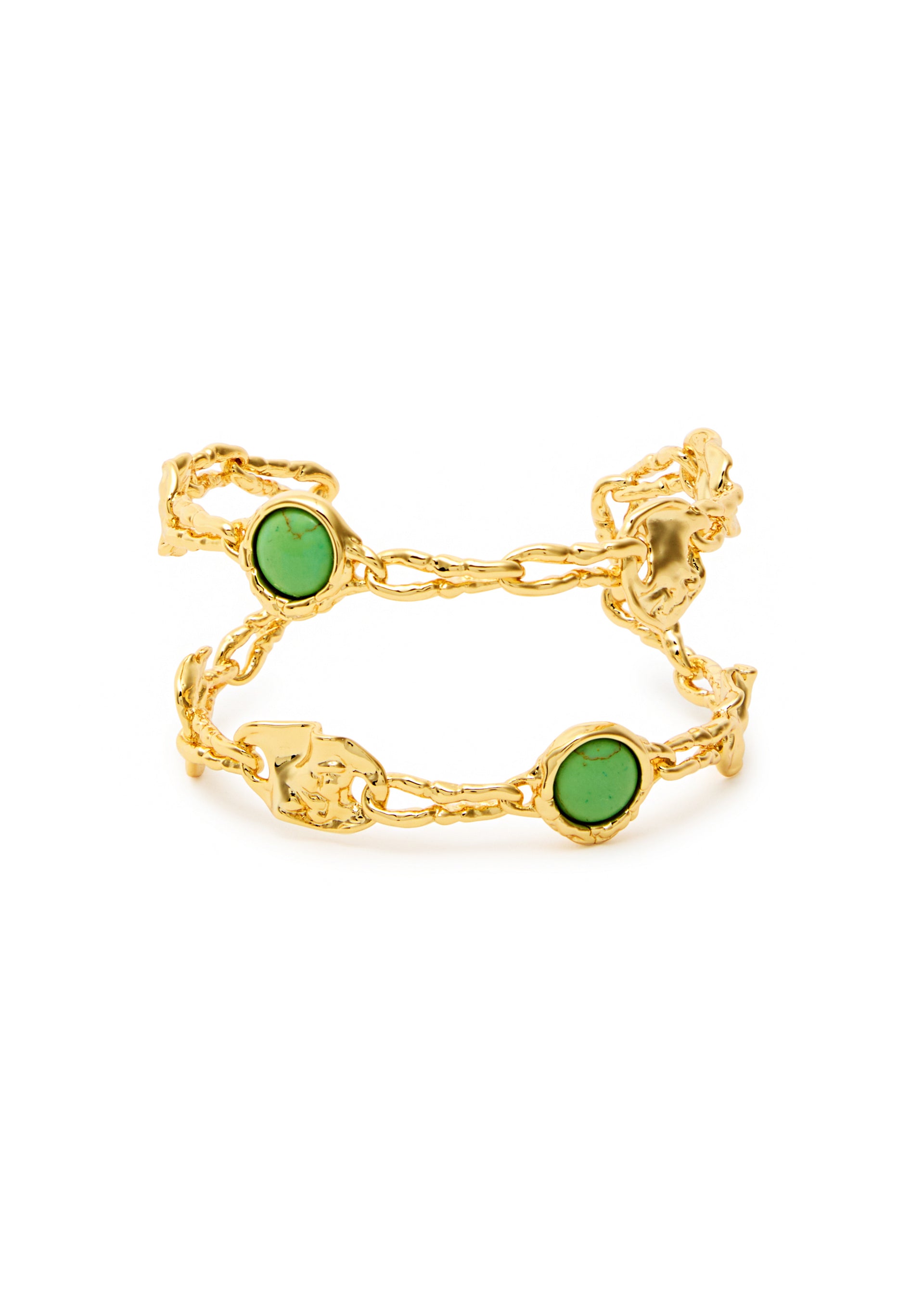 Brut 14kt gold-plated cuff