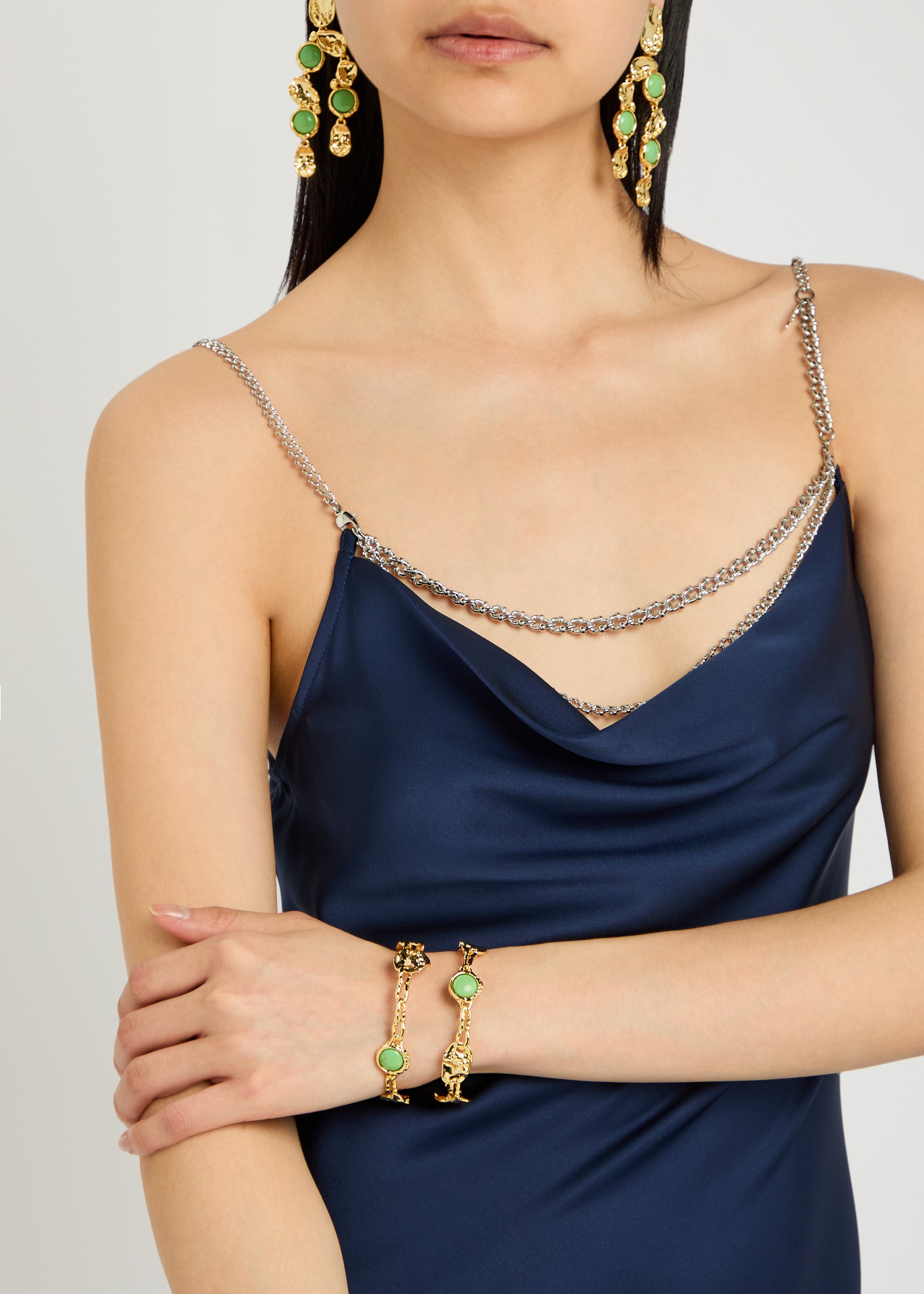 Brut 14kt gold-plated cuff