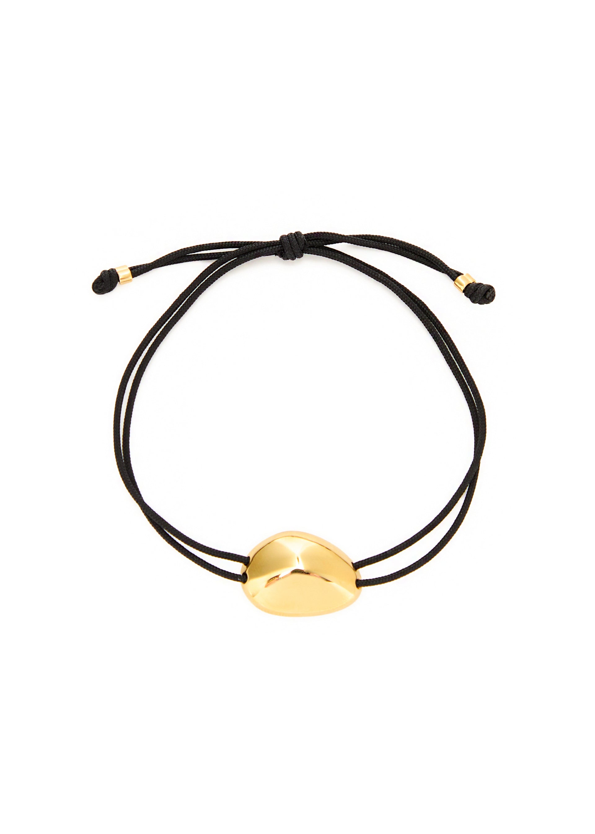 Pebble 14kt gold vermeil cord bracelet