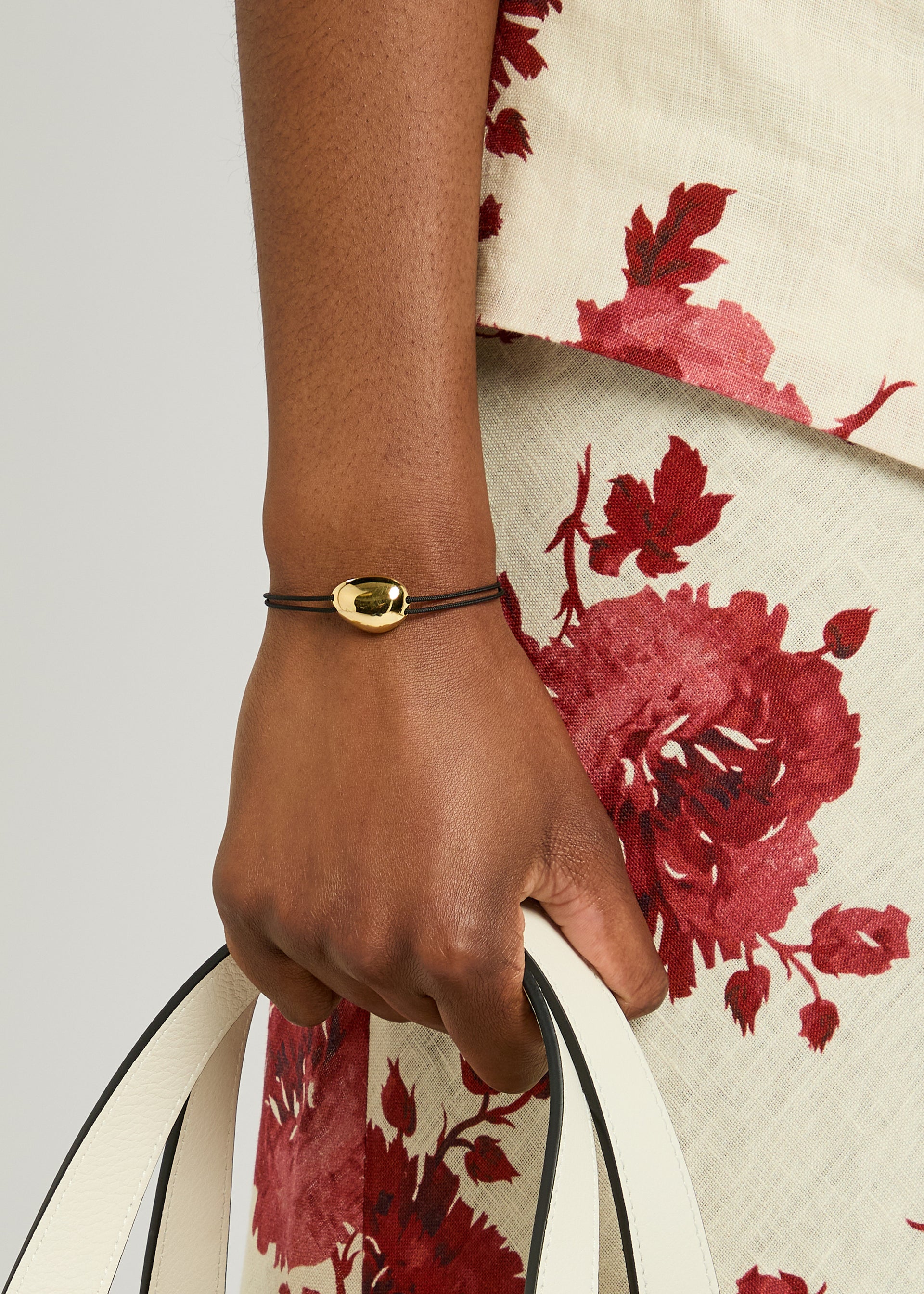 Pebble 14kt gold vermeil cord bracelet