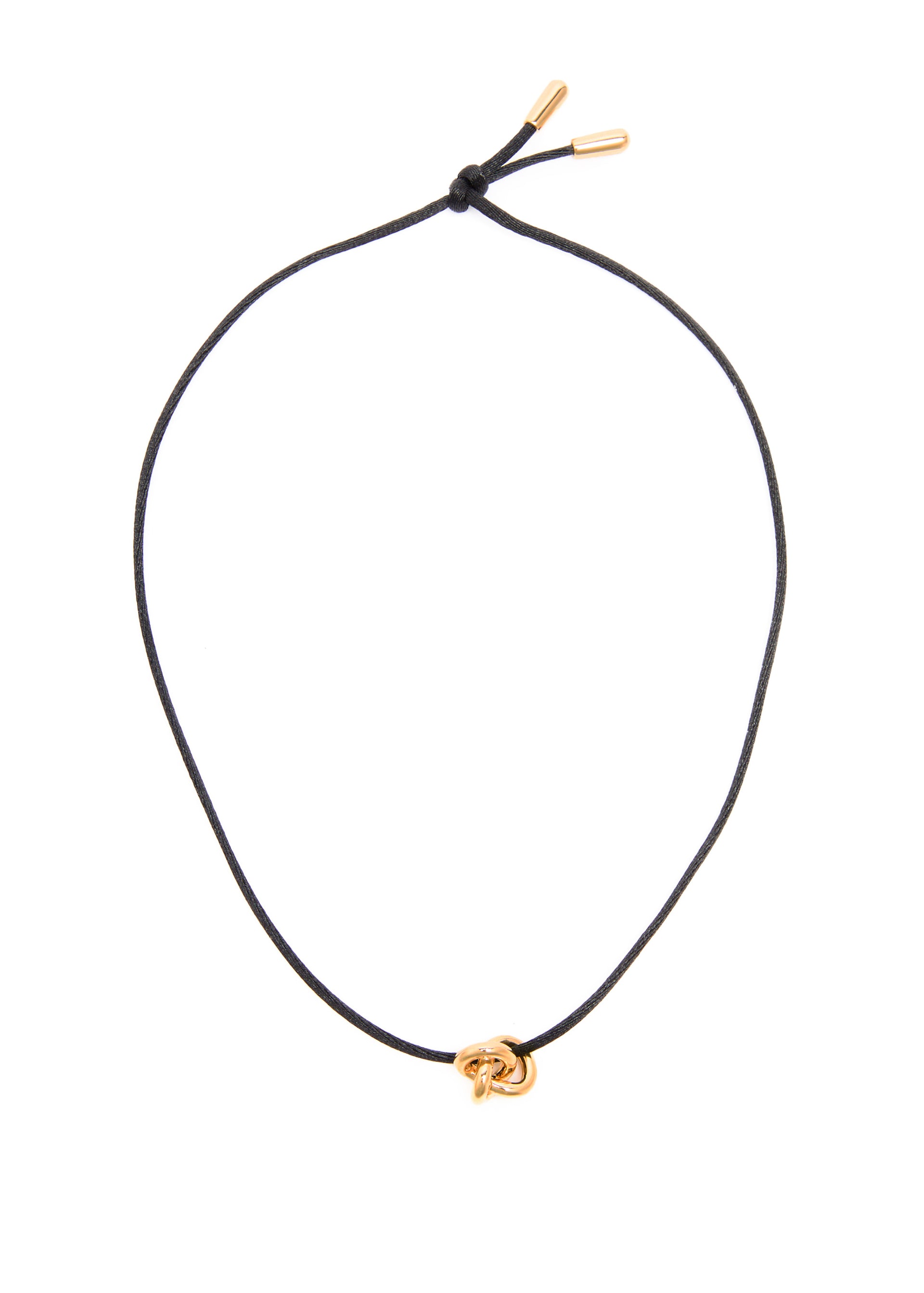 Knot 14kt gold vermeil cord necklace