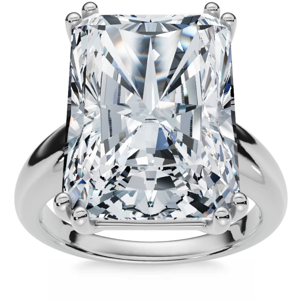 Certified 11ct Radiant Cut Diamond Engagement Ring 14k Gold Lab Grown