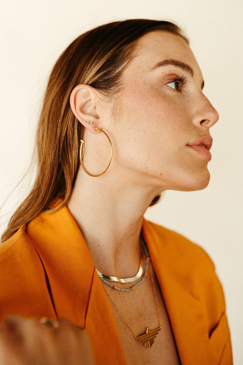 High Noon Hoop Earrings - Gold