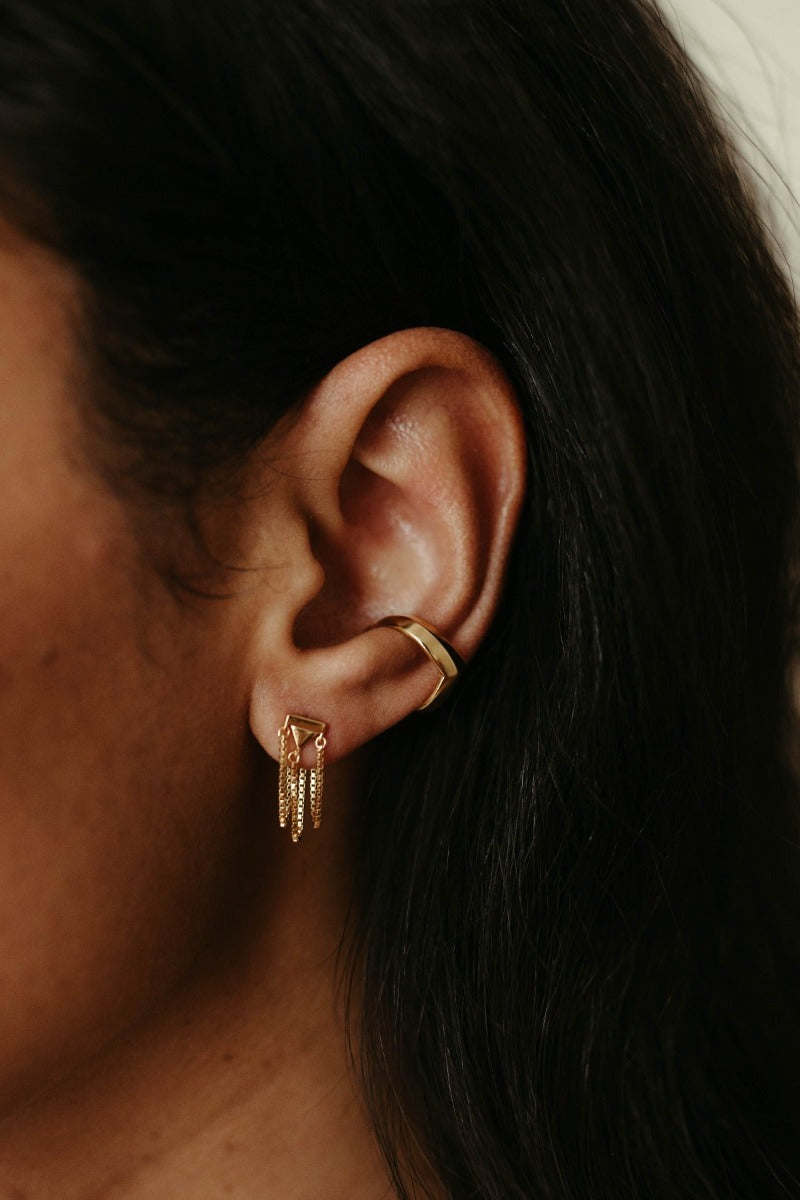 Bowie Hoop Earrings - Gold