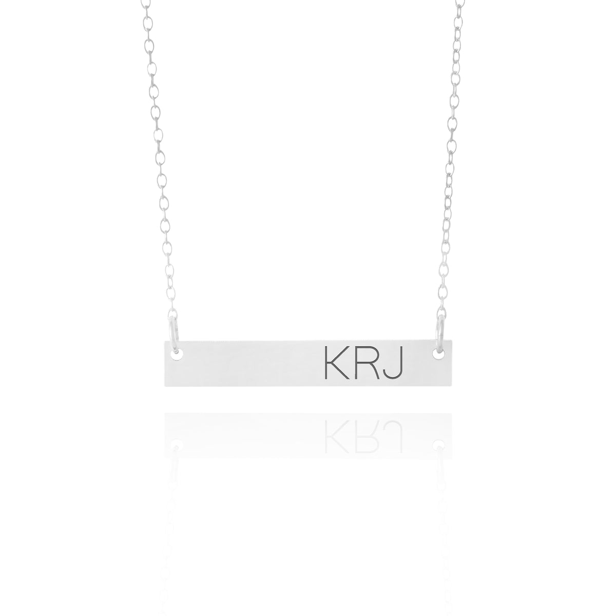 Initial Bar Necklace