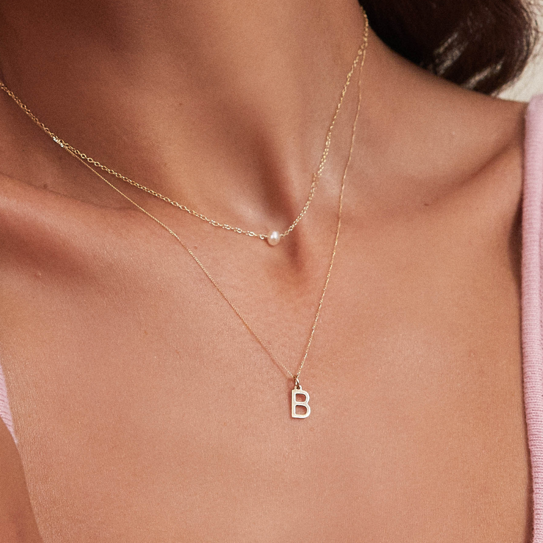 Gold Single Pearl Choker