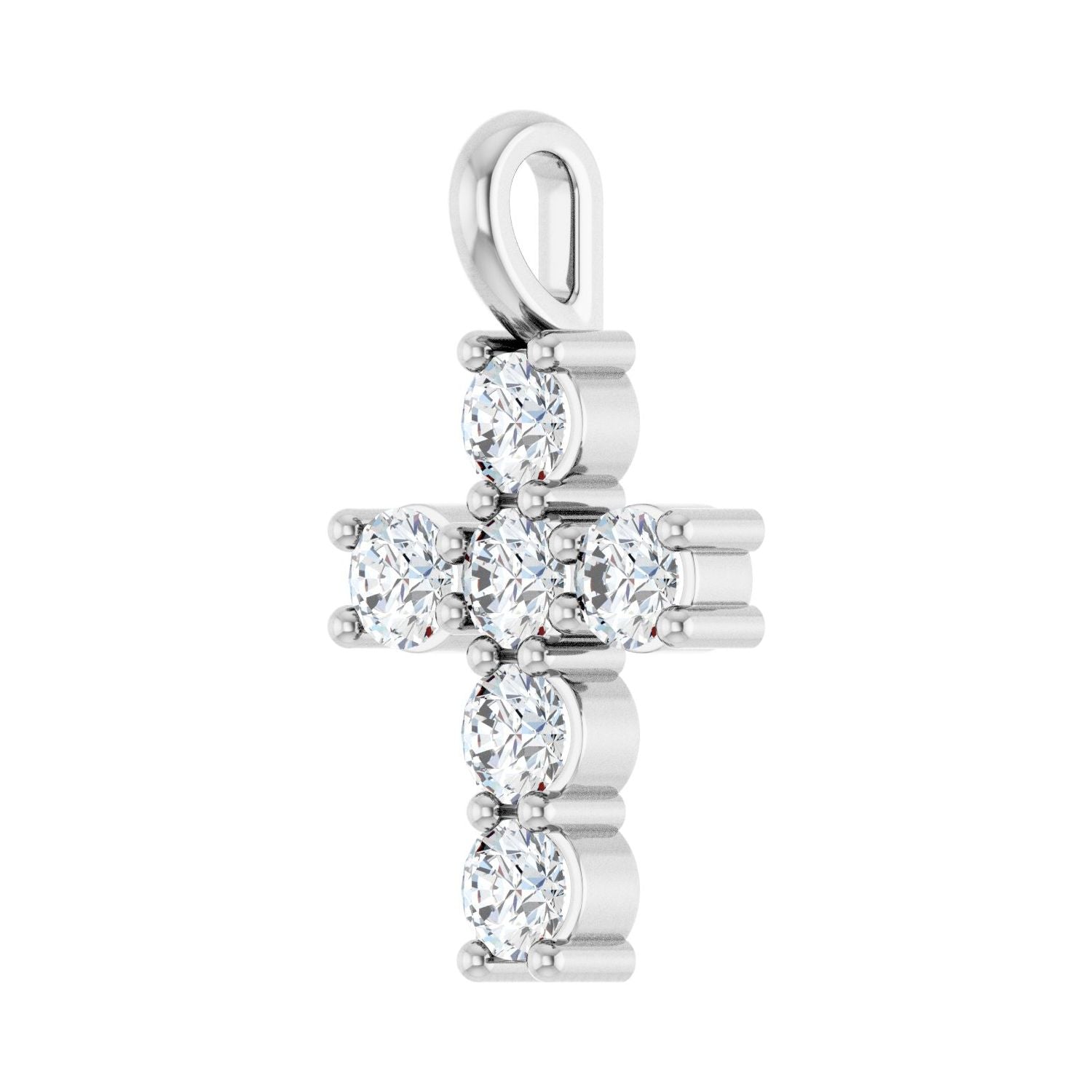 14k Gold Round 1/2ct Lab-grown Diamond Pendant