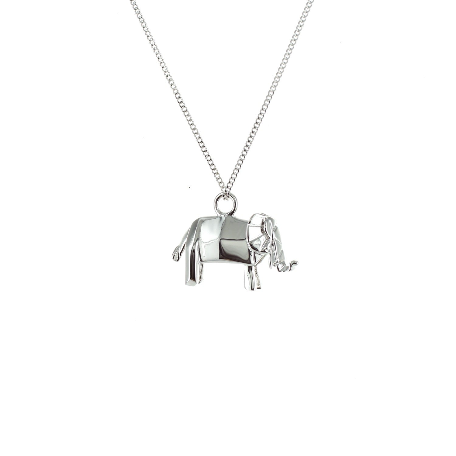Mini Elephant Necklace Silver