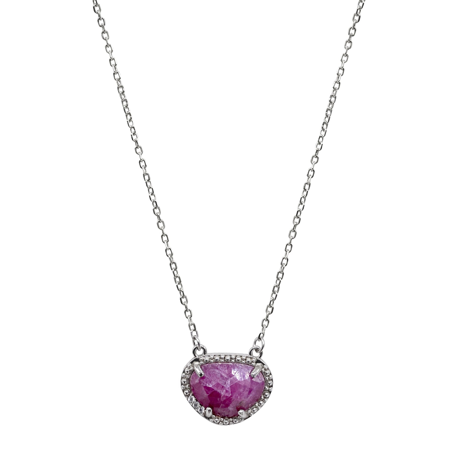 Adornia Birthstone Necklace .925 Sterling Silver