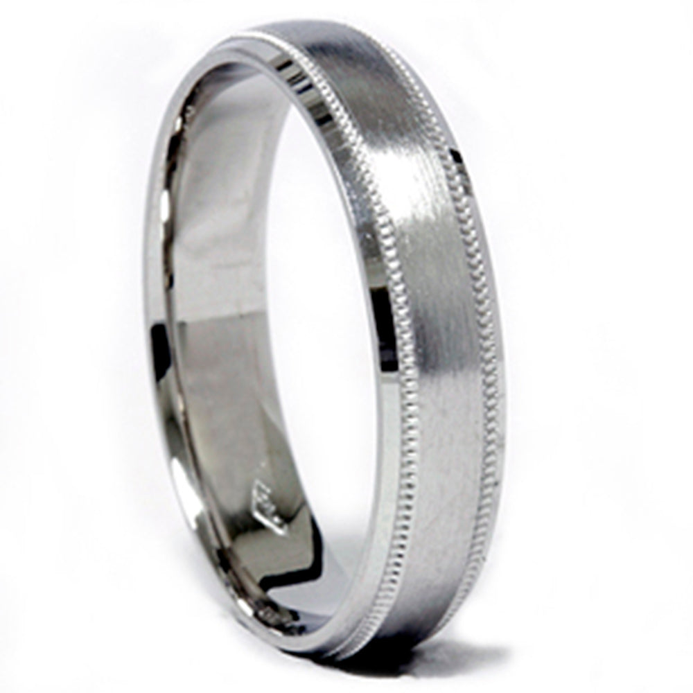 4mm 950 Platinum Comfort Fit Wedding Band Size Selectable