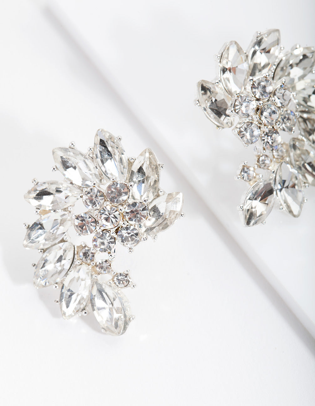 Diamante Crawler Stud Earrings