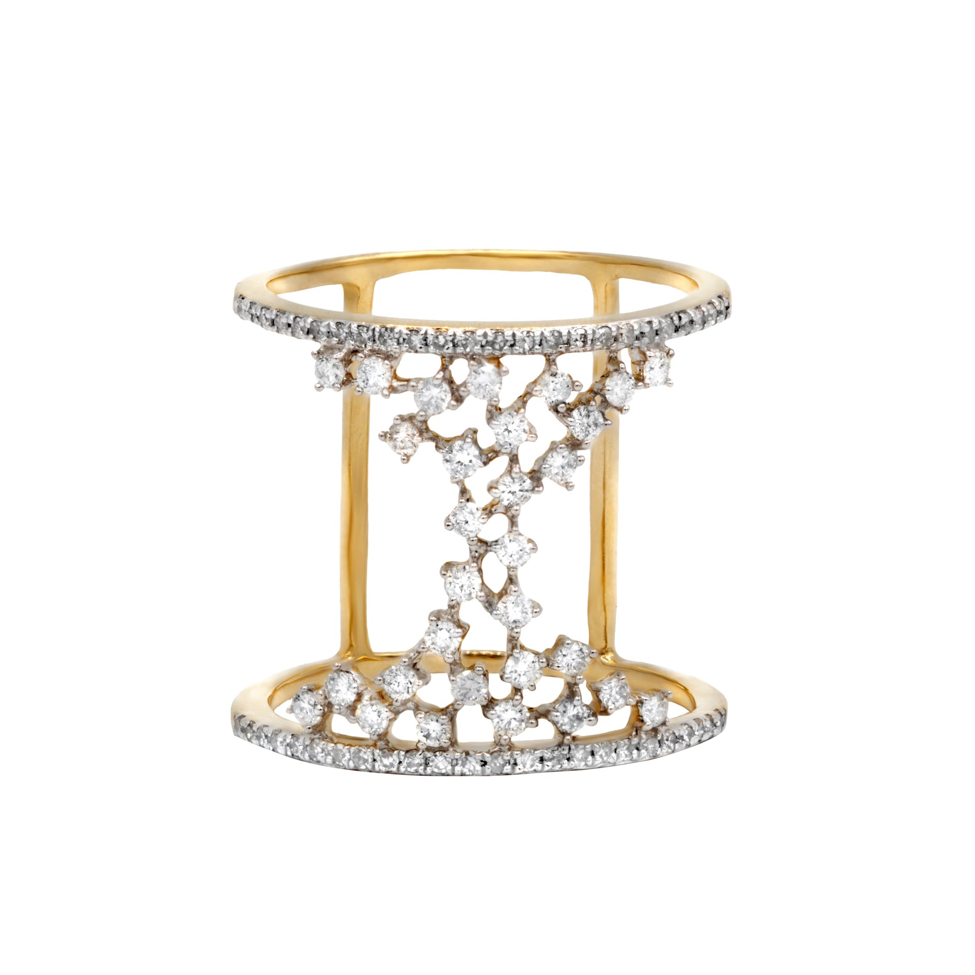 14K Yellow Gold Multi Stone Ring