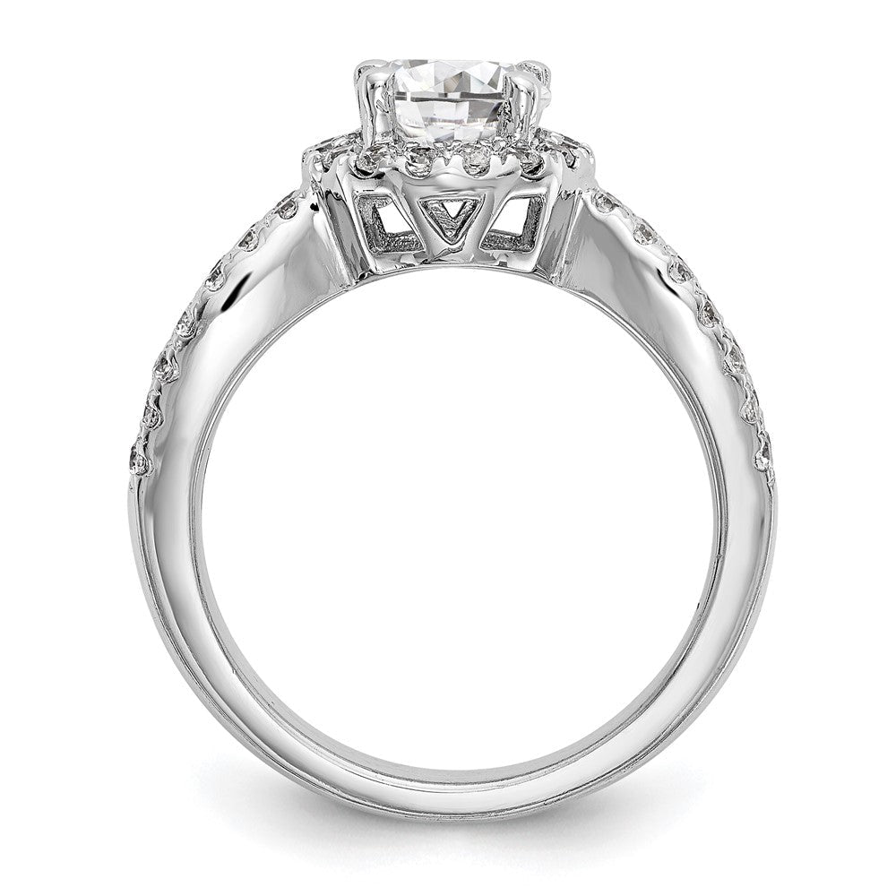 14k White Gold Lab Grown Diamond Wedding Band Ring 3/4ct Clarity- VS Color- G-H