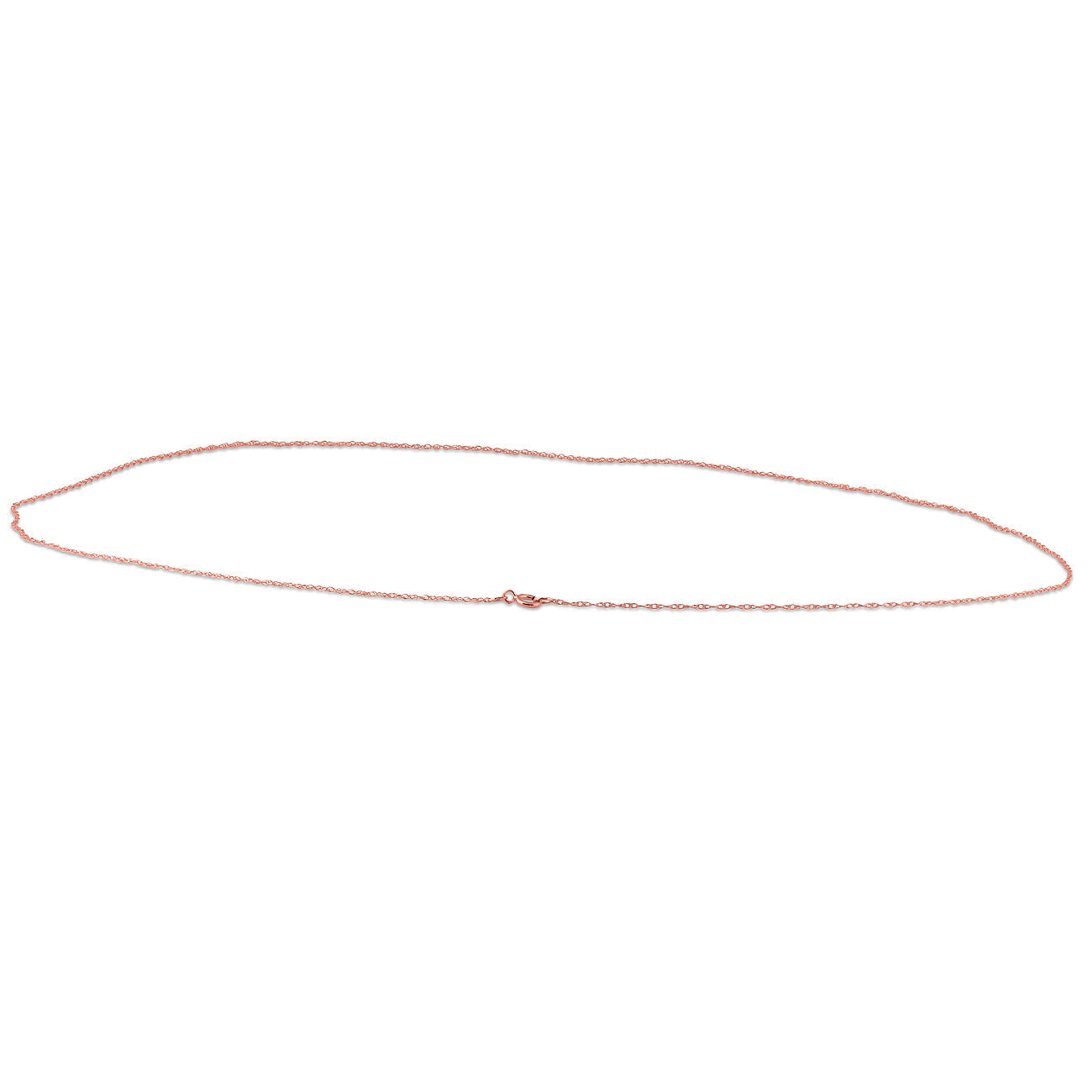 Solid 14k Rose Gold 18' Chain With Spring Ring