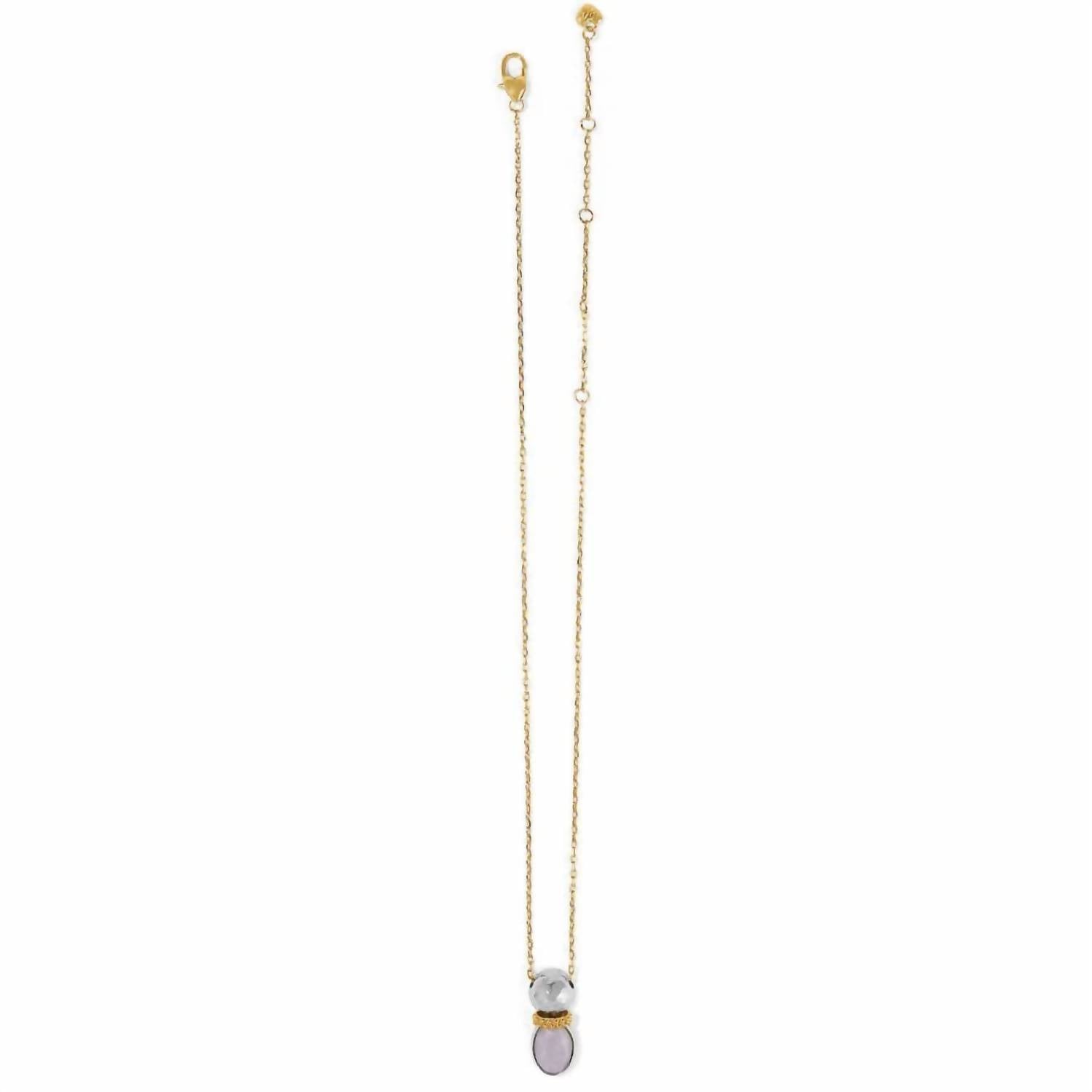 Women's Venus Necklace In Gold-lilac