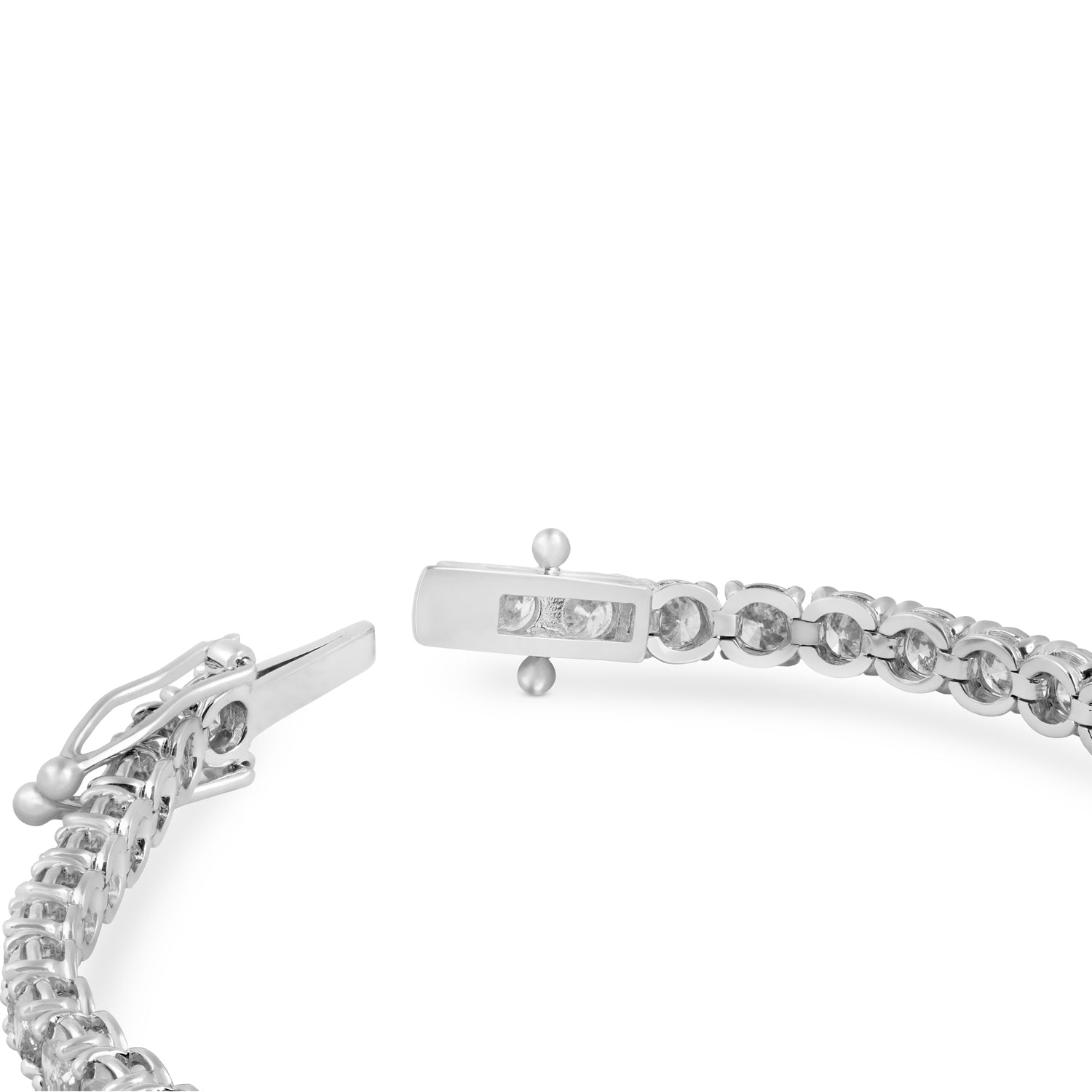12ct Diamond Tennis Bracelet 14 Karat White Gold 7'