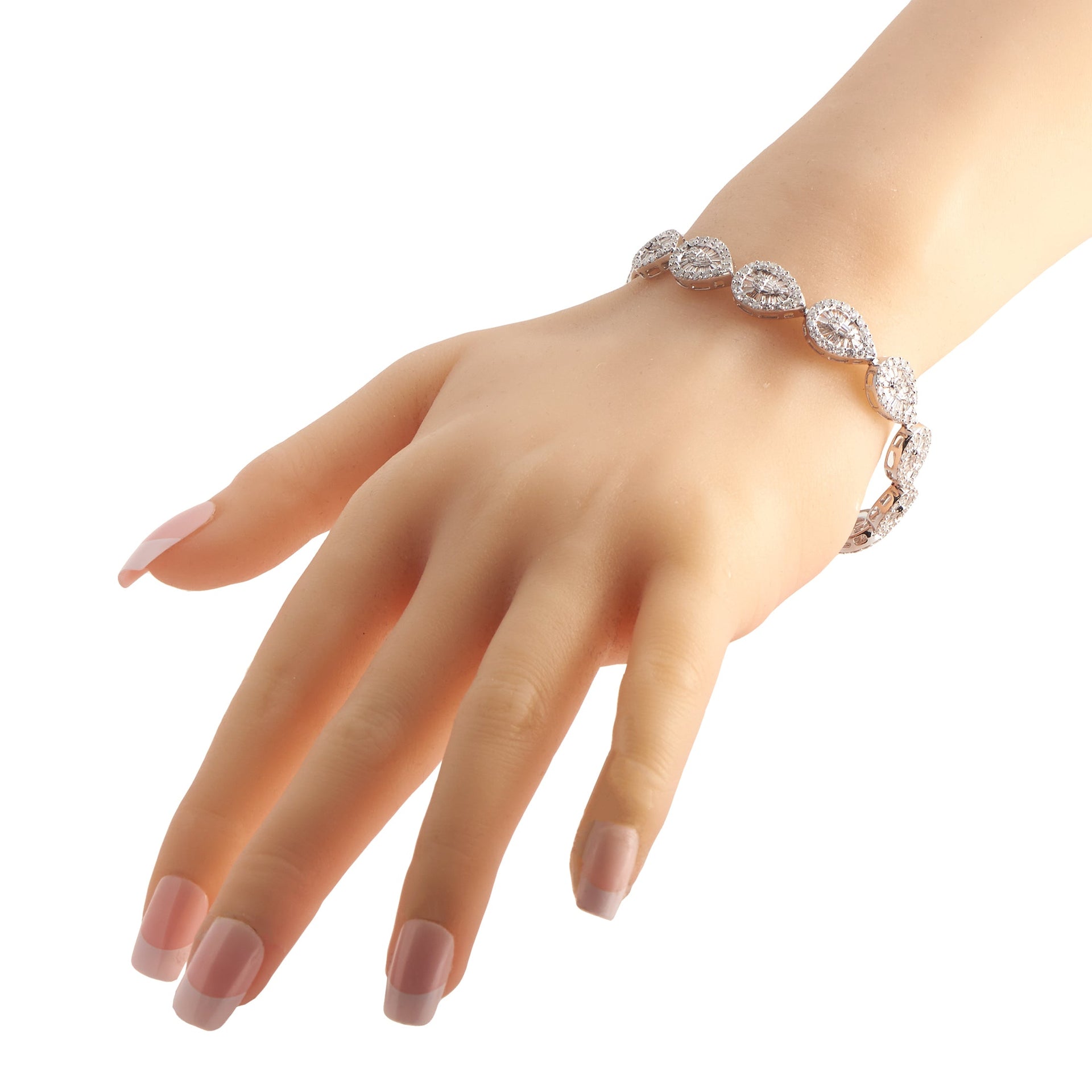 LB Exclusive 14K White Gold 6.05ct Diamond Bracelet mf21-110623