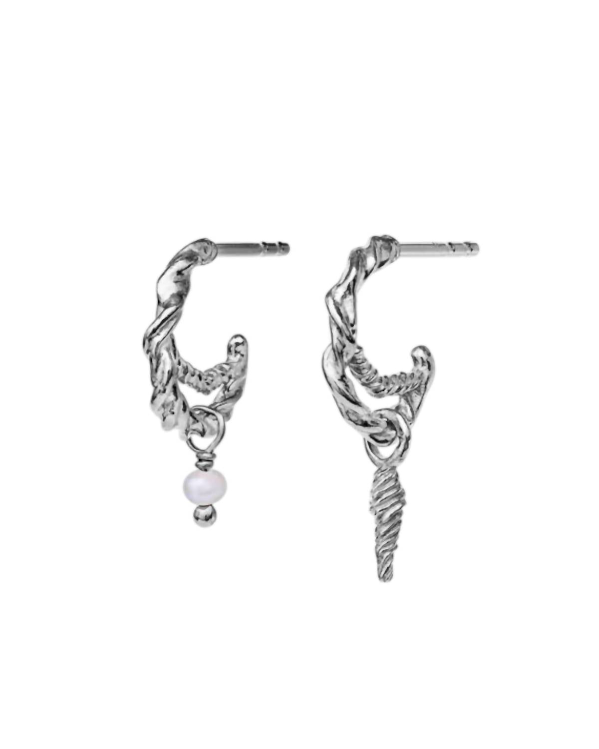 Duo-c Earrings In Silver