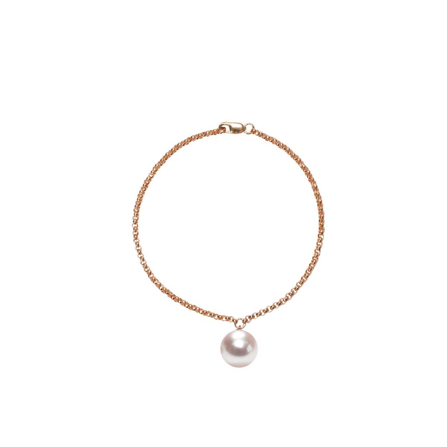 Alba White Pearl Bracelet - Gold