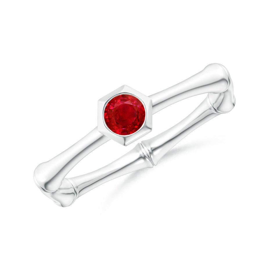 Natori x Angara Ruby Indochine Bamboo Ring