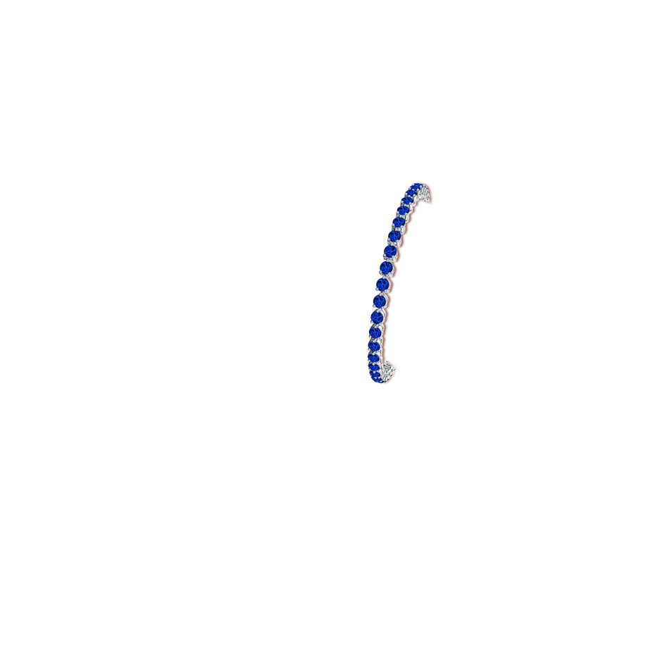 Prong-Set Round Lab-Grown Blue Sapphire Link Tennis Bracelet