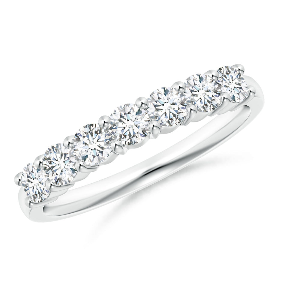 Lab-Grown Half Eternity Seven Stone Diamond Wedding Ring