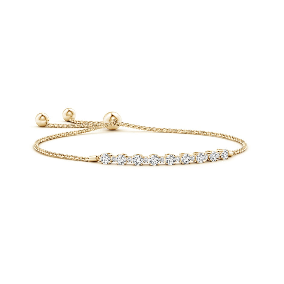 Alternating Size Diamond Tennis Bolo Bracelet