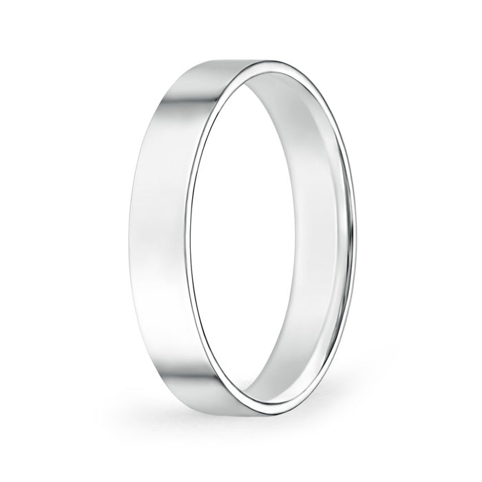 High Polished Flat Surface Classic Wedding Band