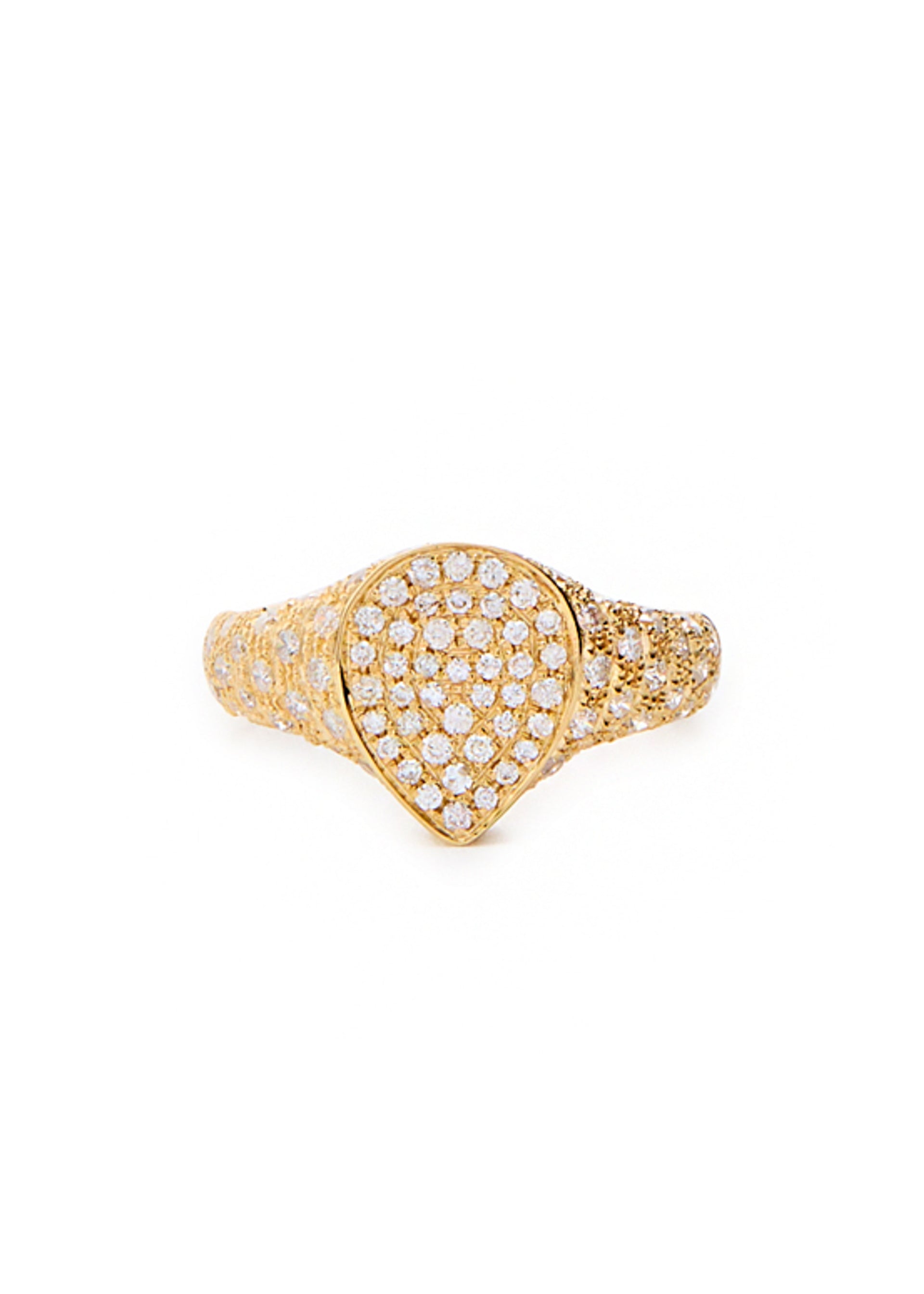 Chevalière Mini Poire 9kt gold ring