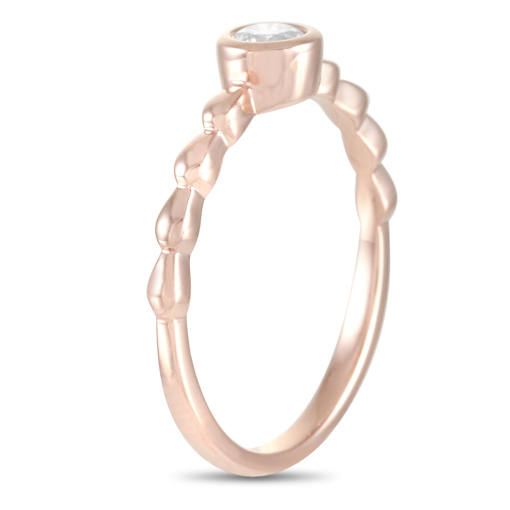 LB Exclusive 14K Rose Gold 0.25ct Diamond Ring