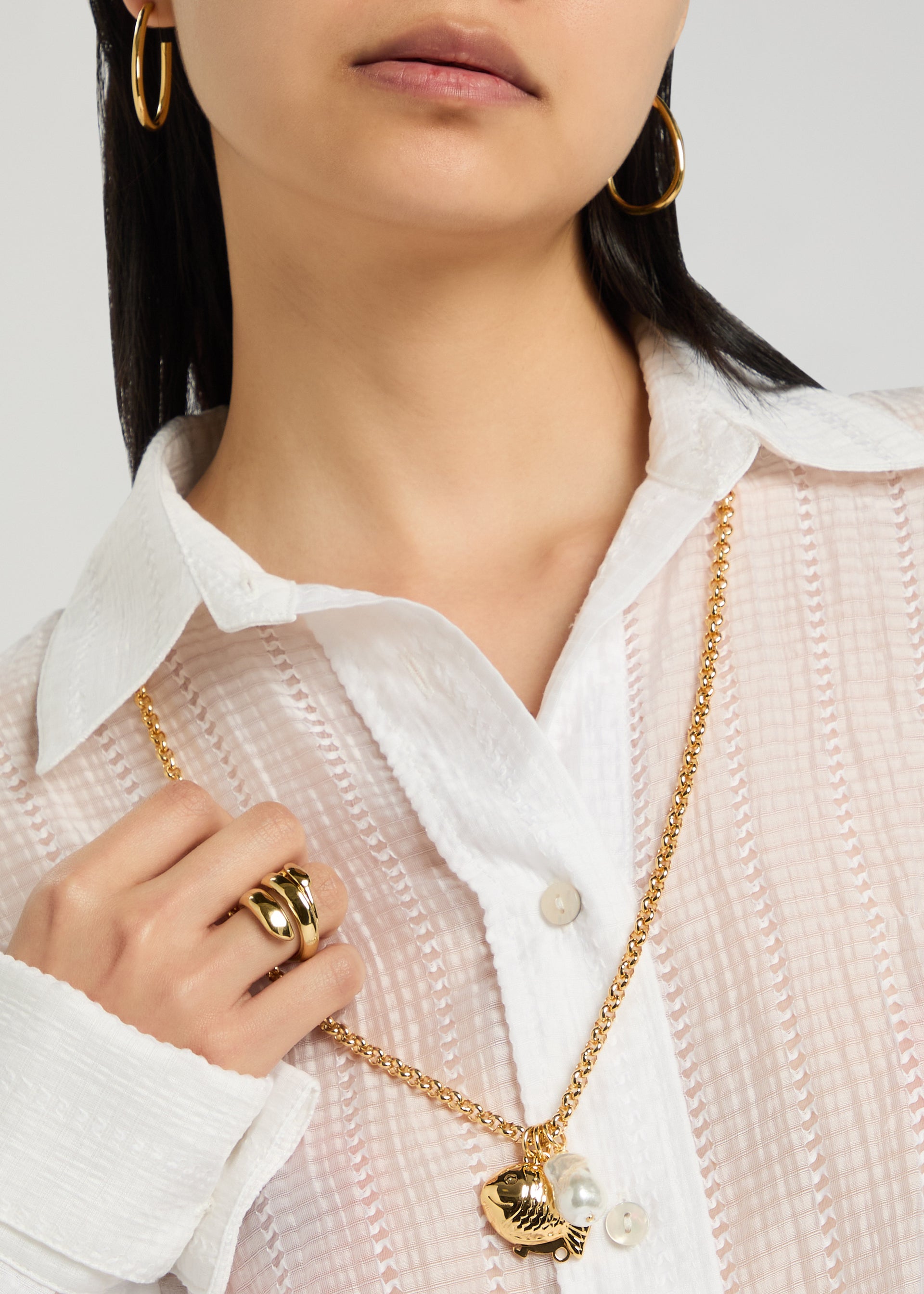 24kt gold-plated necklace