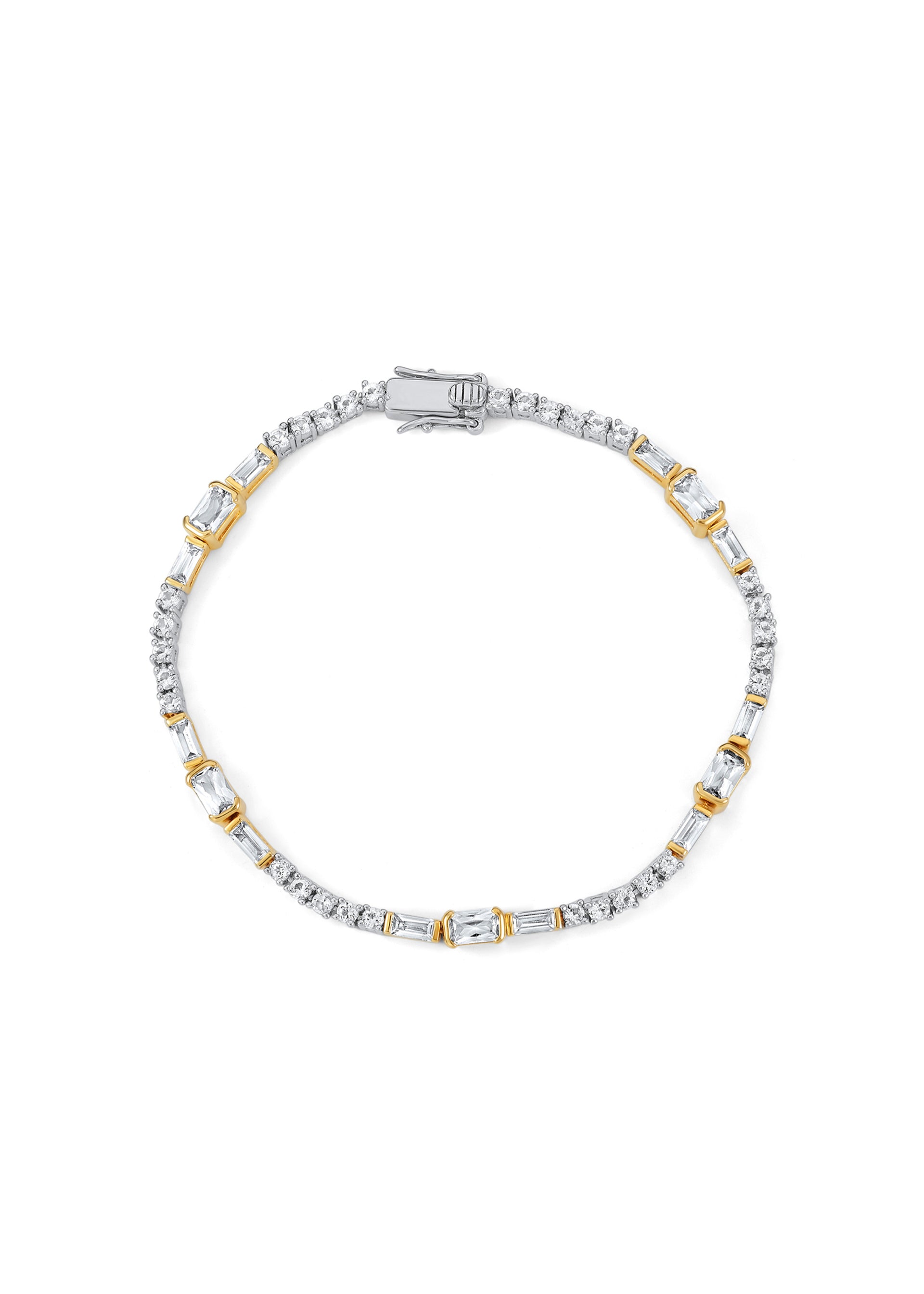 Verity tone-toned 18ct yellow gold vermeil bracelet