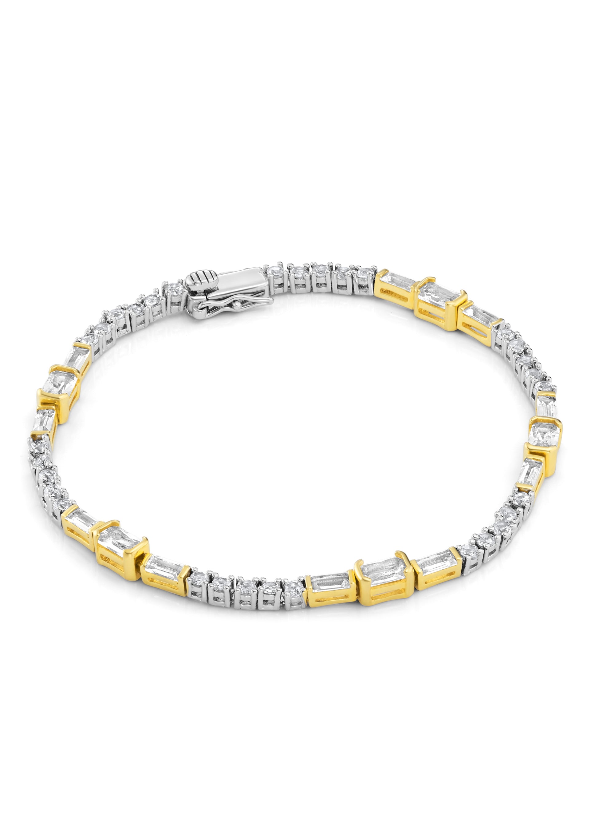 Verity tone-toned 18ct yellow gold vermeil bracelet