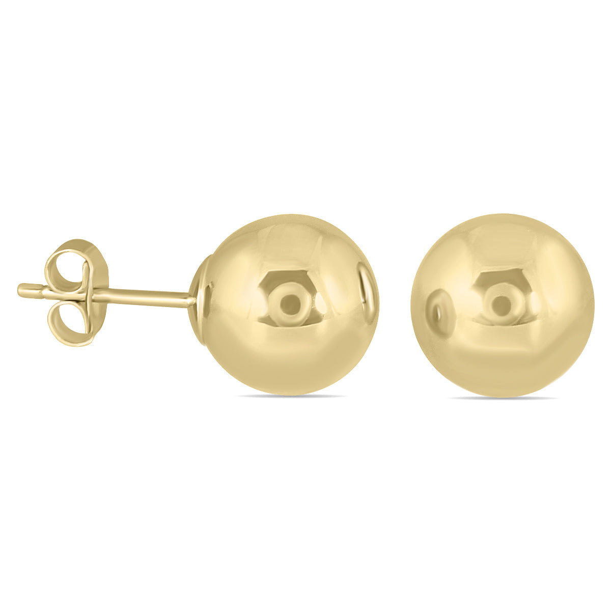 9Mm 14K Filled Round Ball Earrings