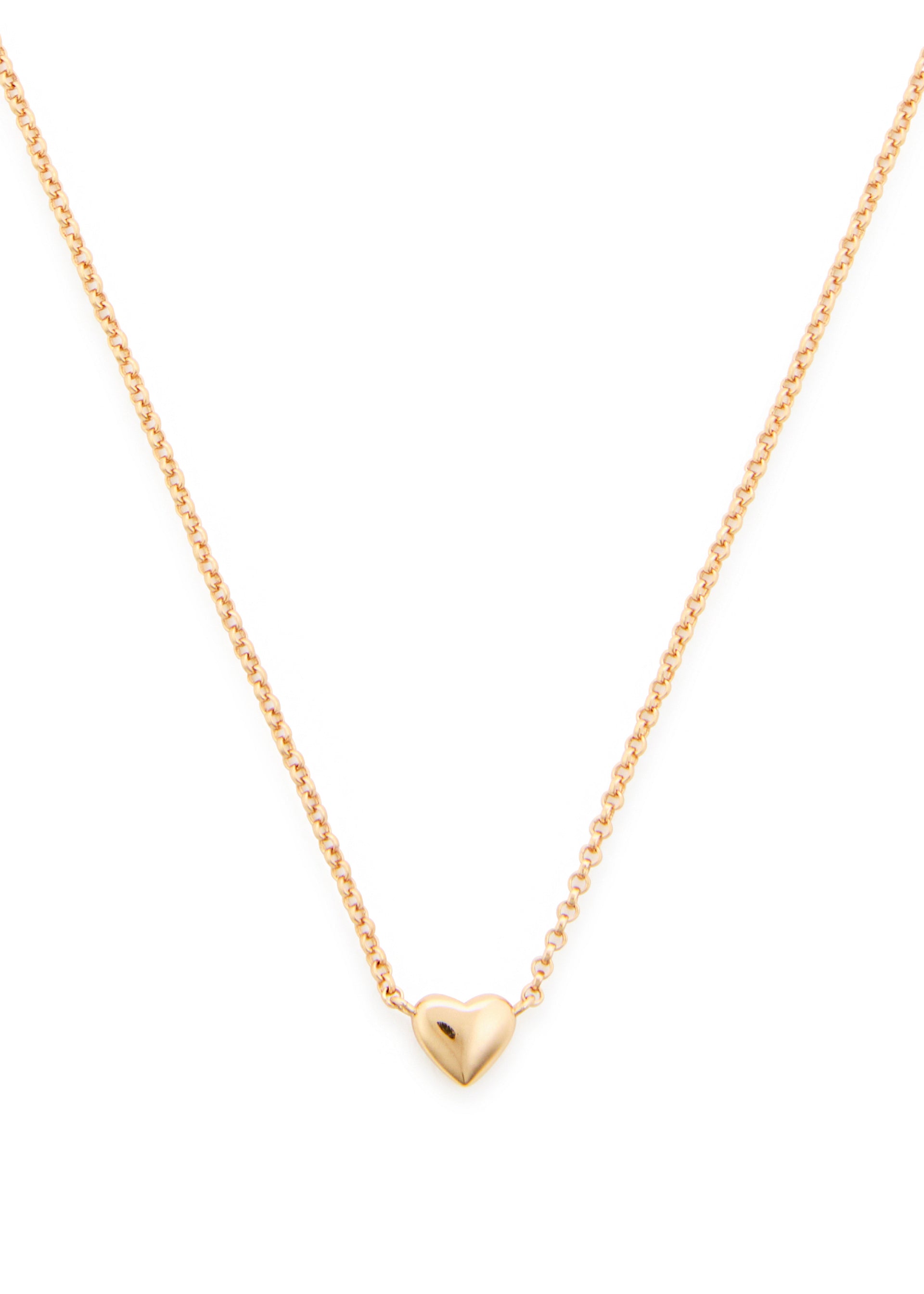 Heart 18kt gold-plated necklace