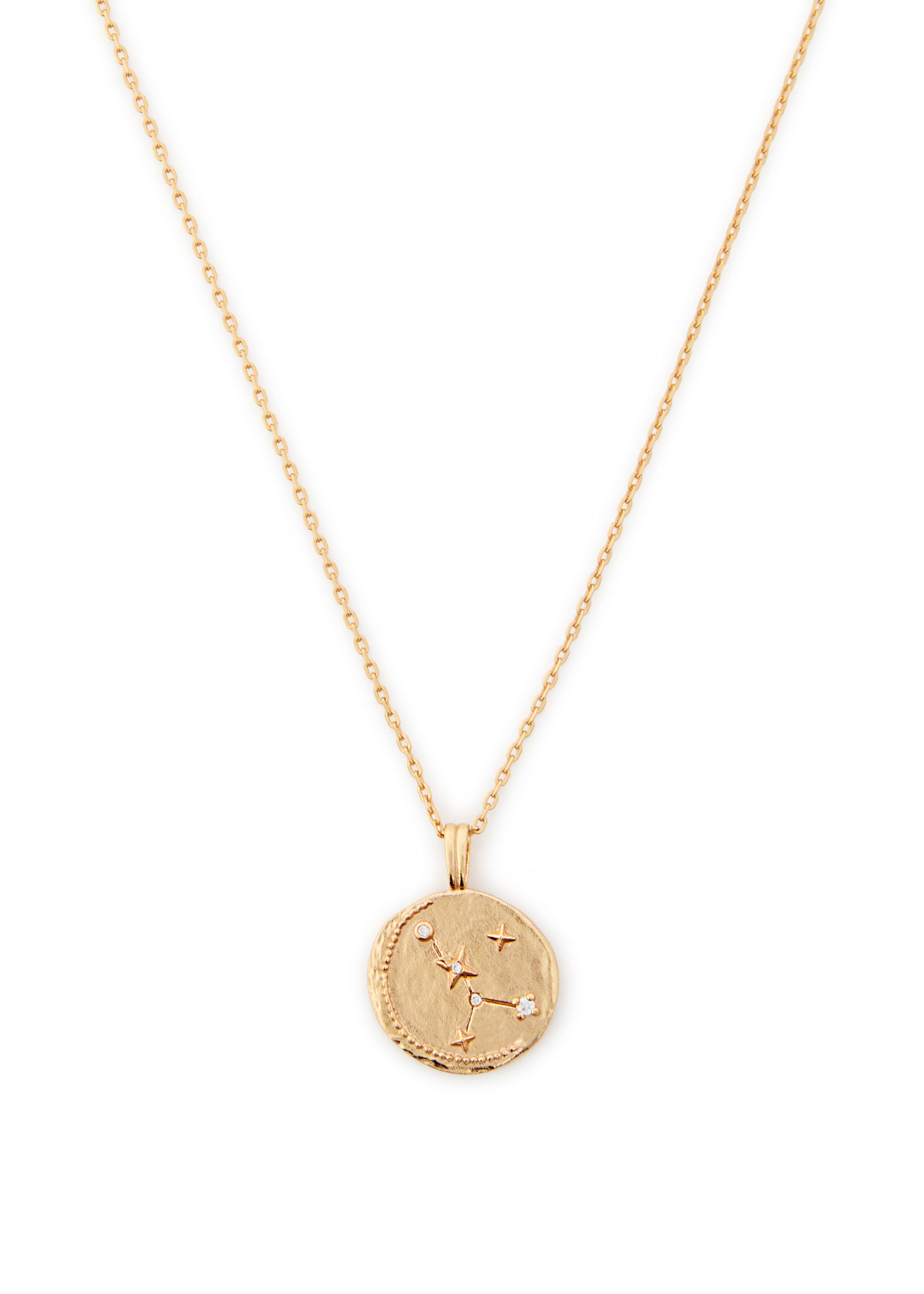 Cancer 18kt gold-plated necklace