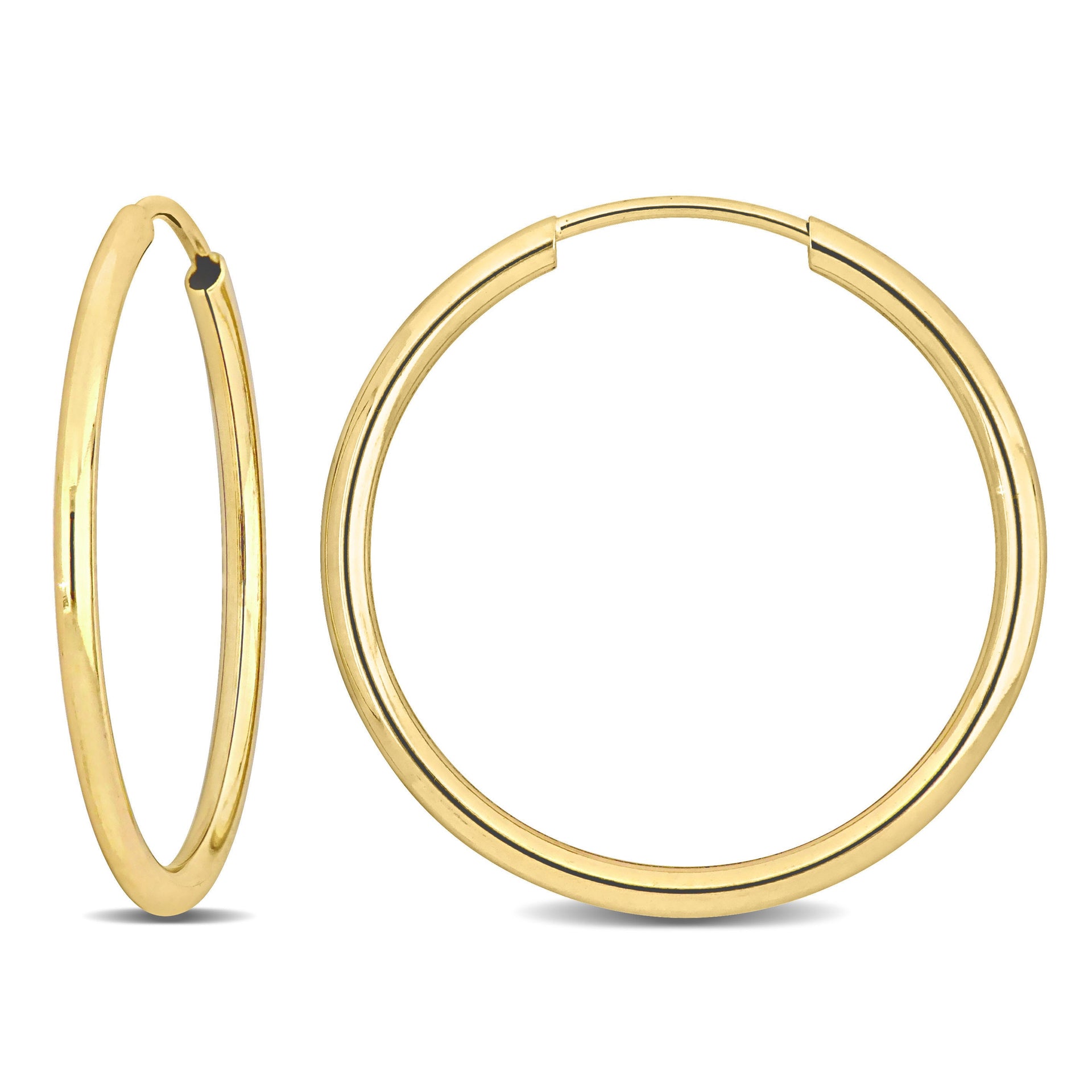 Mimi & Max 20mm Hoop Earrings in 14k Yellow Gold