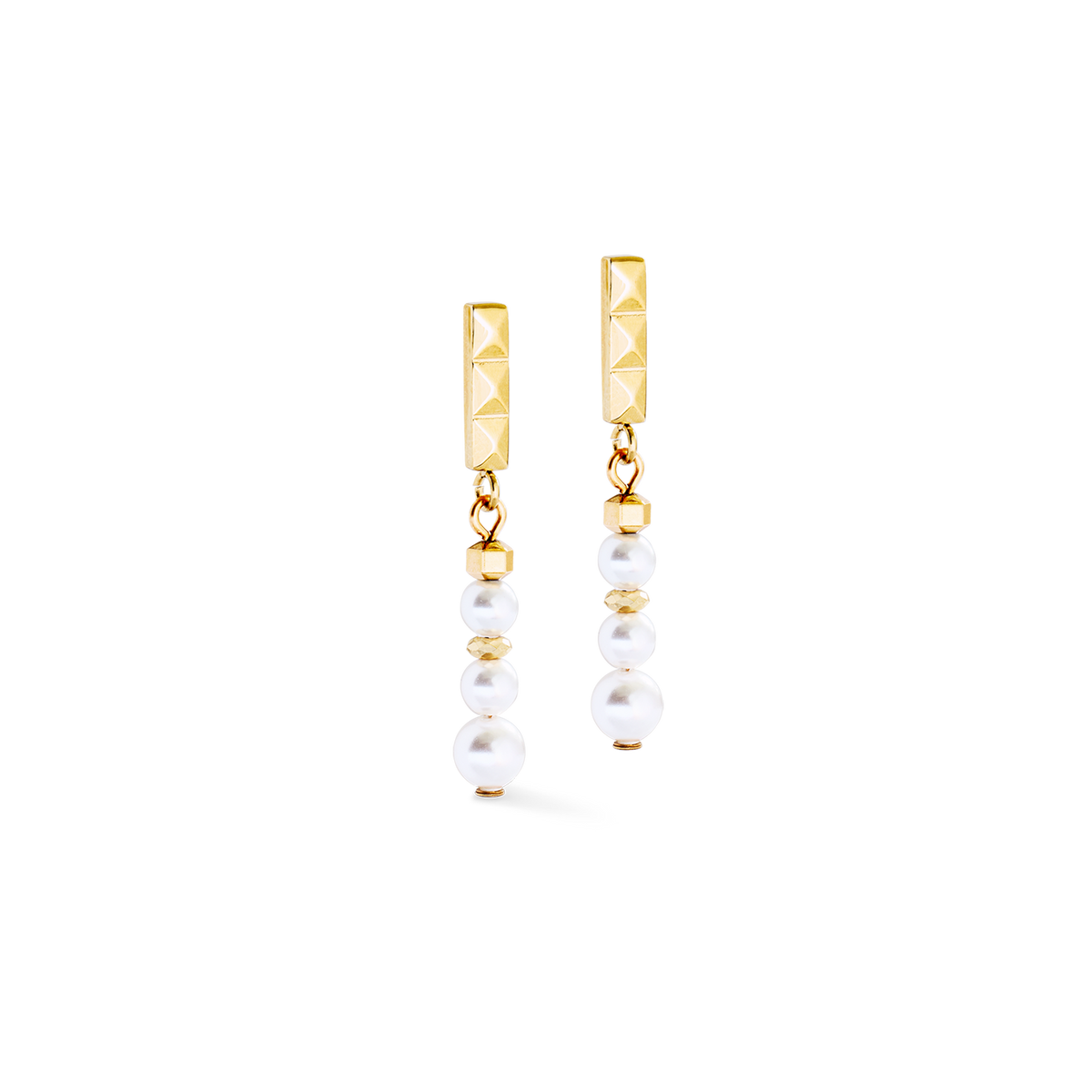 Earrings Princess Sunray gold-brown