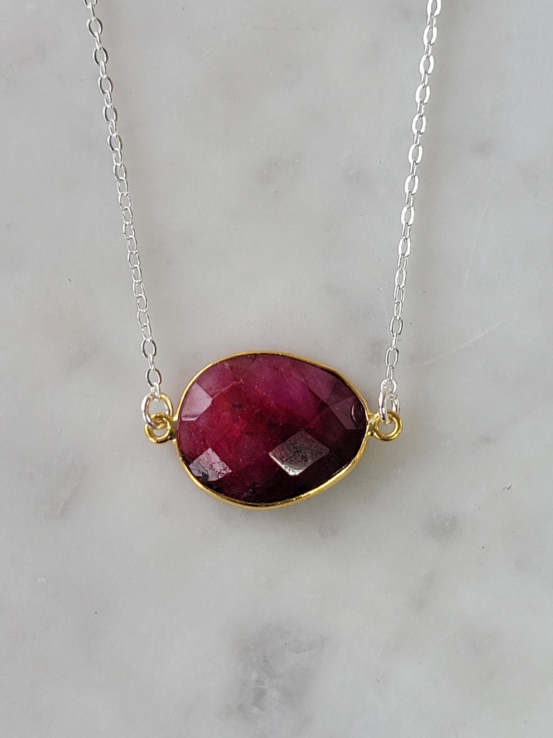 Mrs. Parker Necklace in Ruby