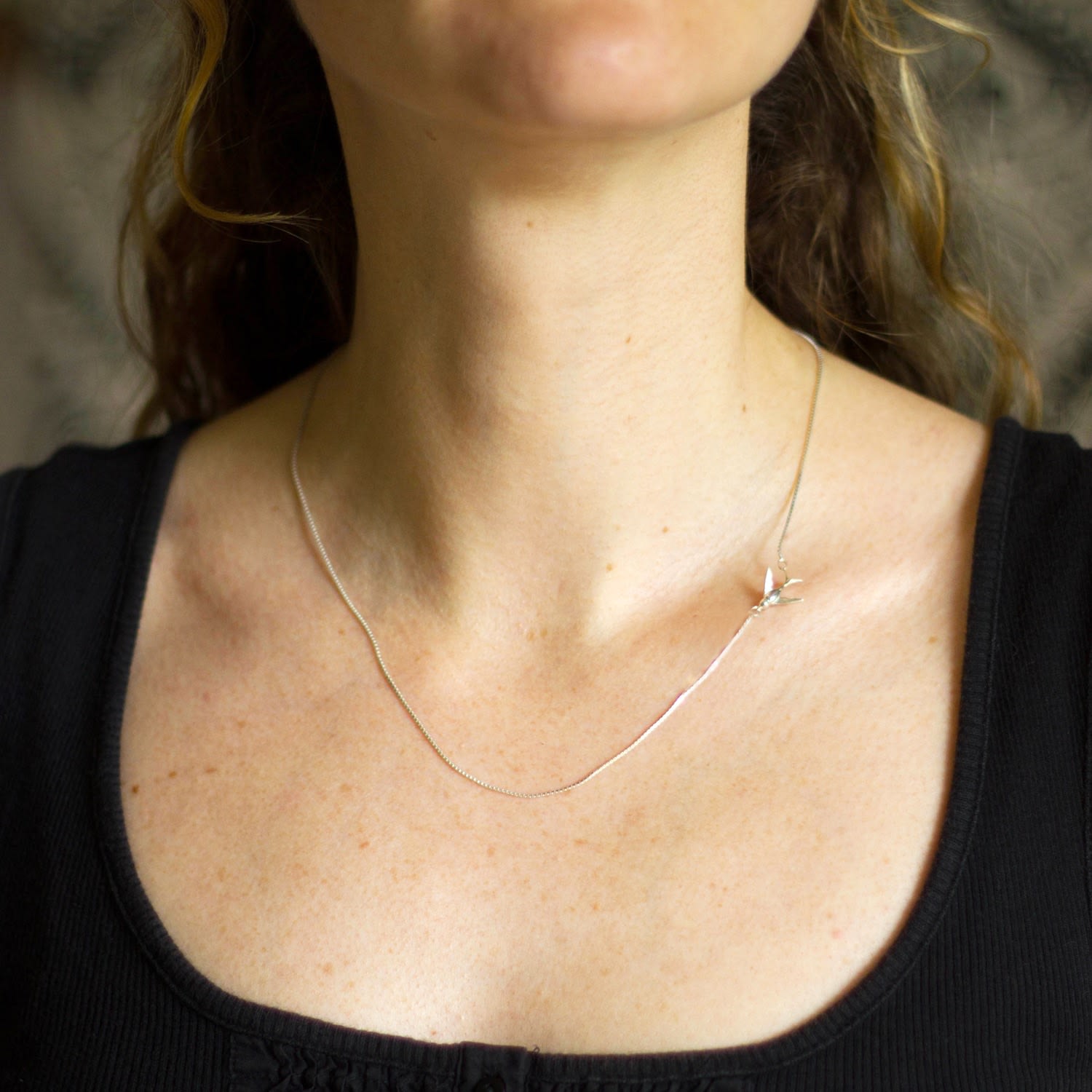 Swallow Necklace Silver
