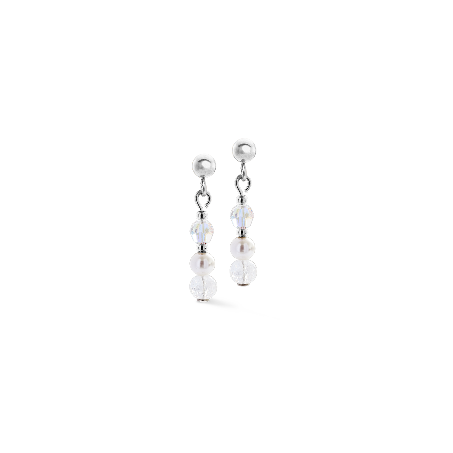 Earrings Princess Rhythm silver-white