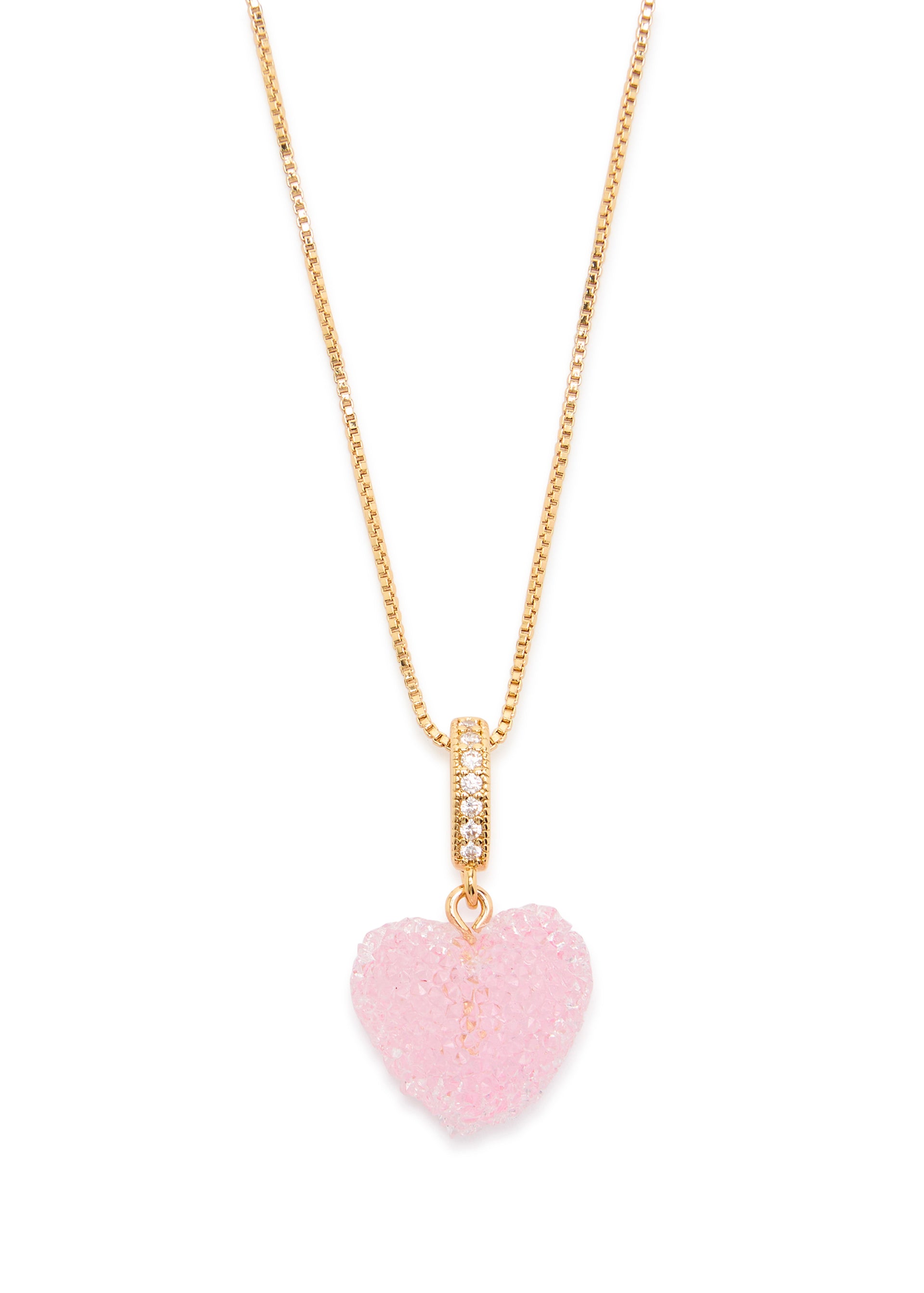 Jelly Heart 18kt gold-plated necklace