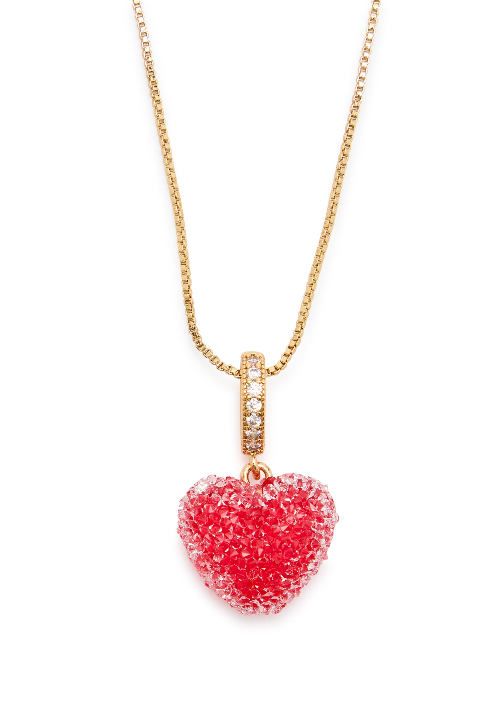 Jelly Heart 18kt gold-plated necklace